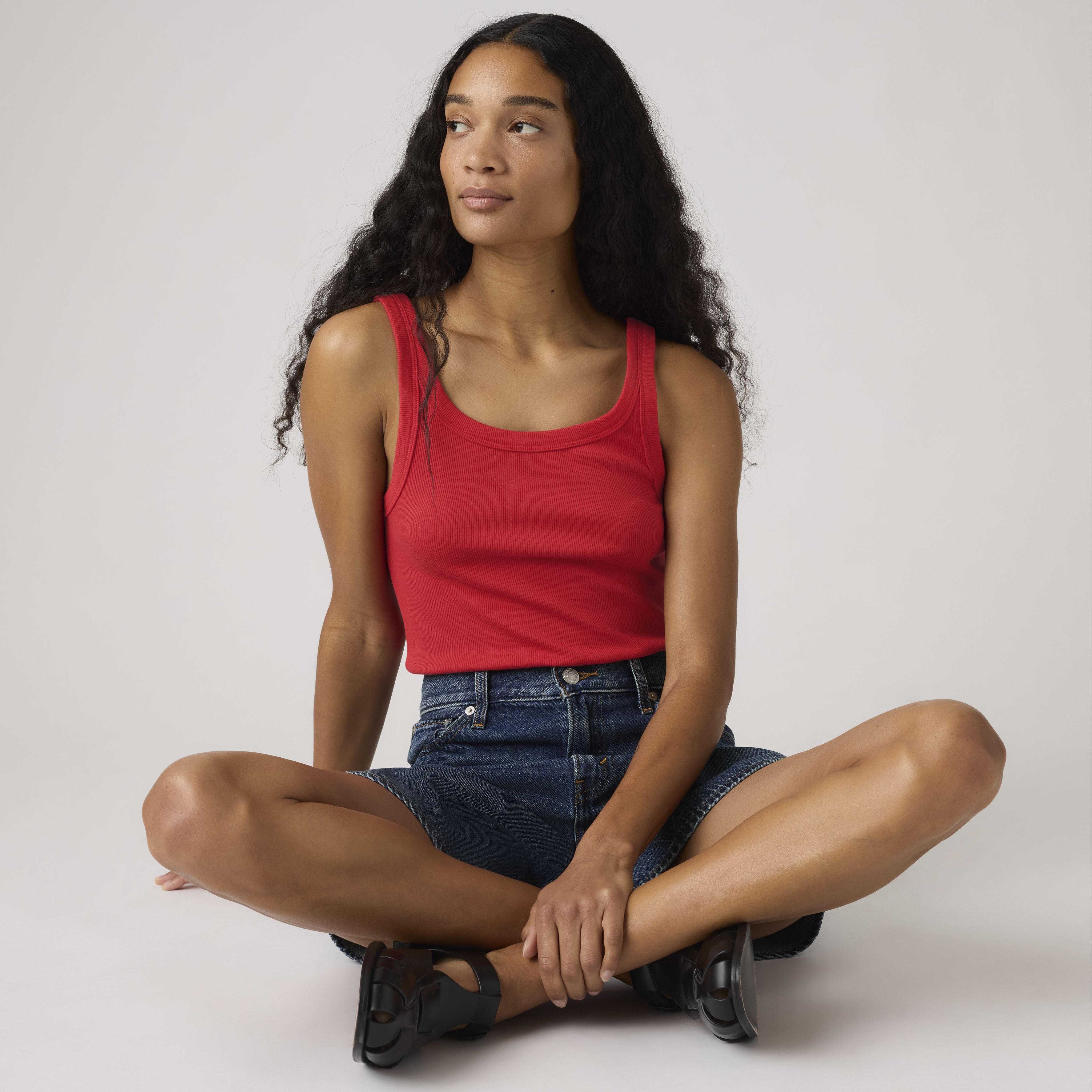 Essential Ribbed Tank Top 1