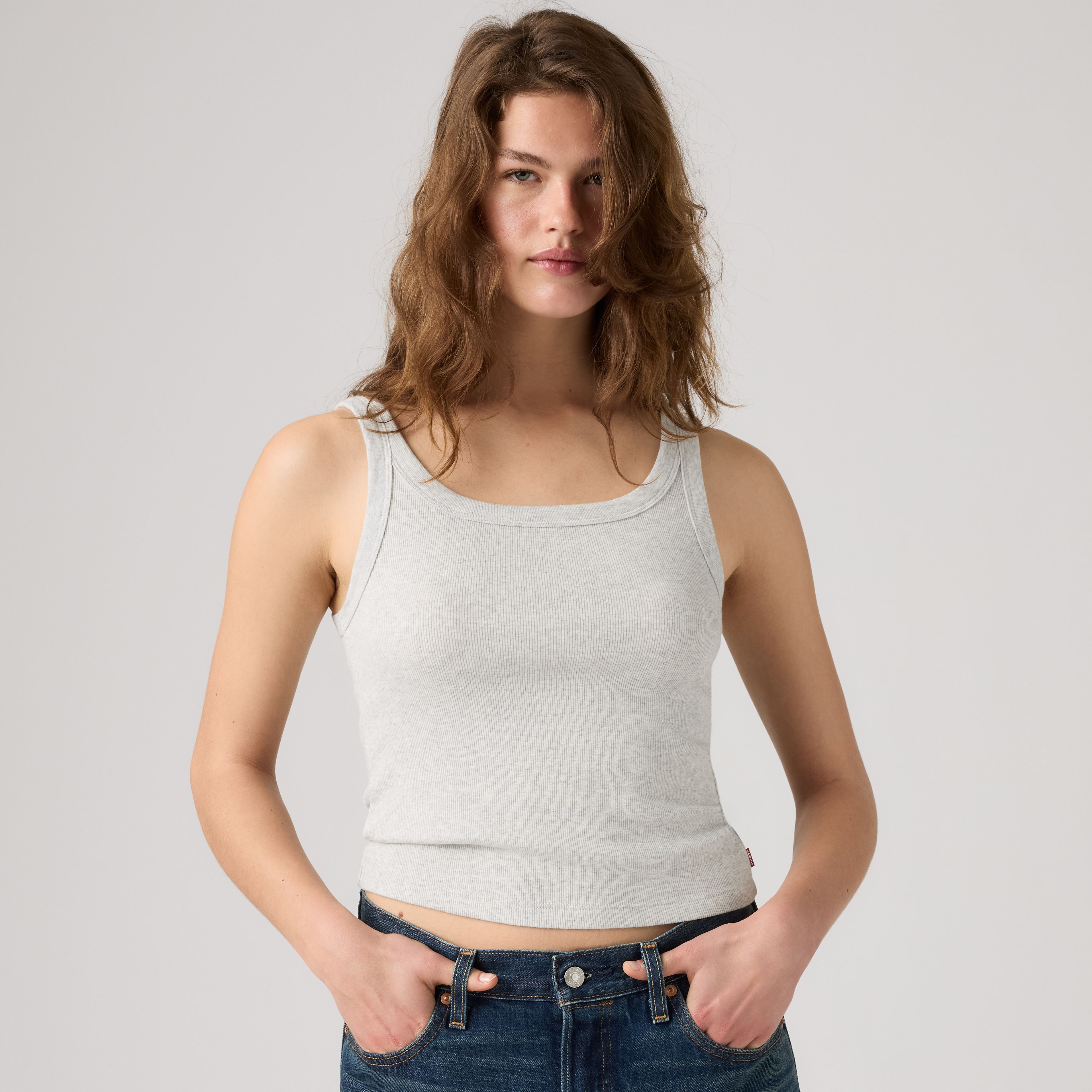 Essential Ribbed Tank 1