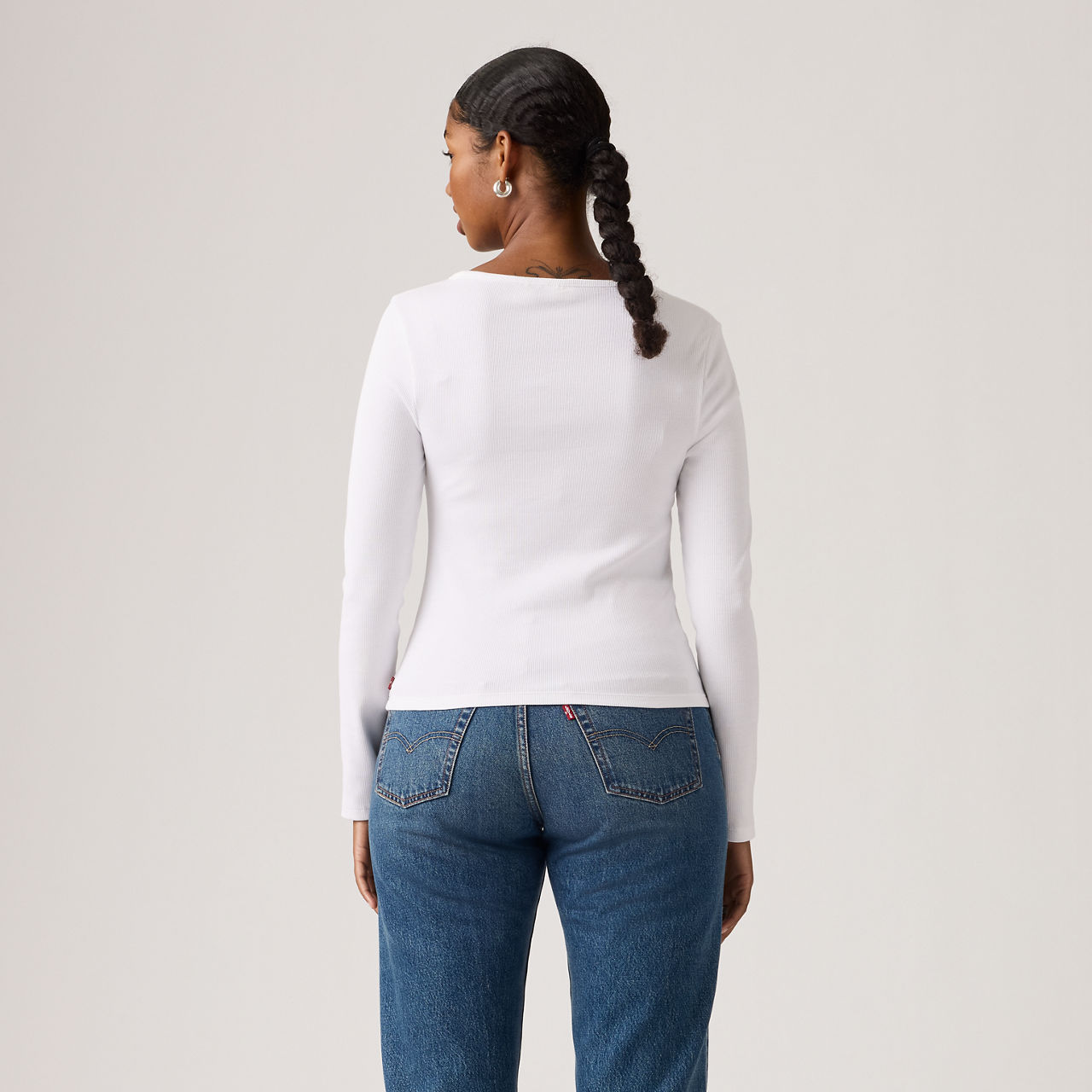Essential Square Neck Long Sleeve Tee 4
