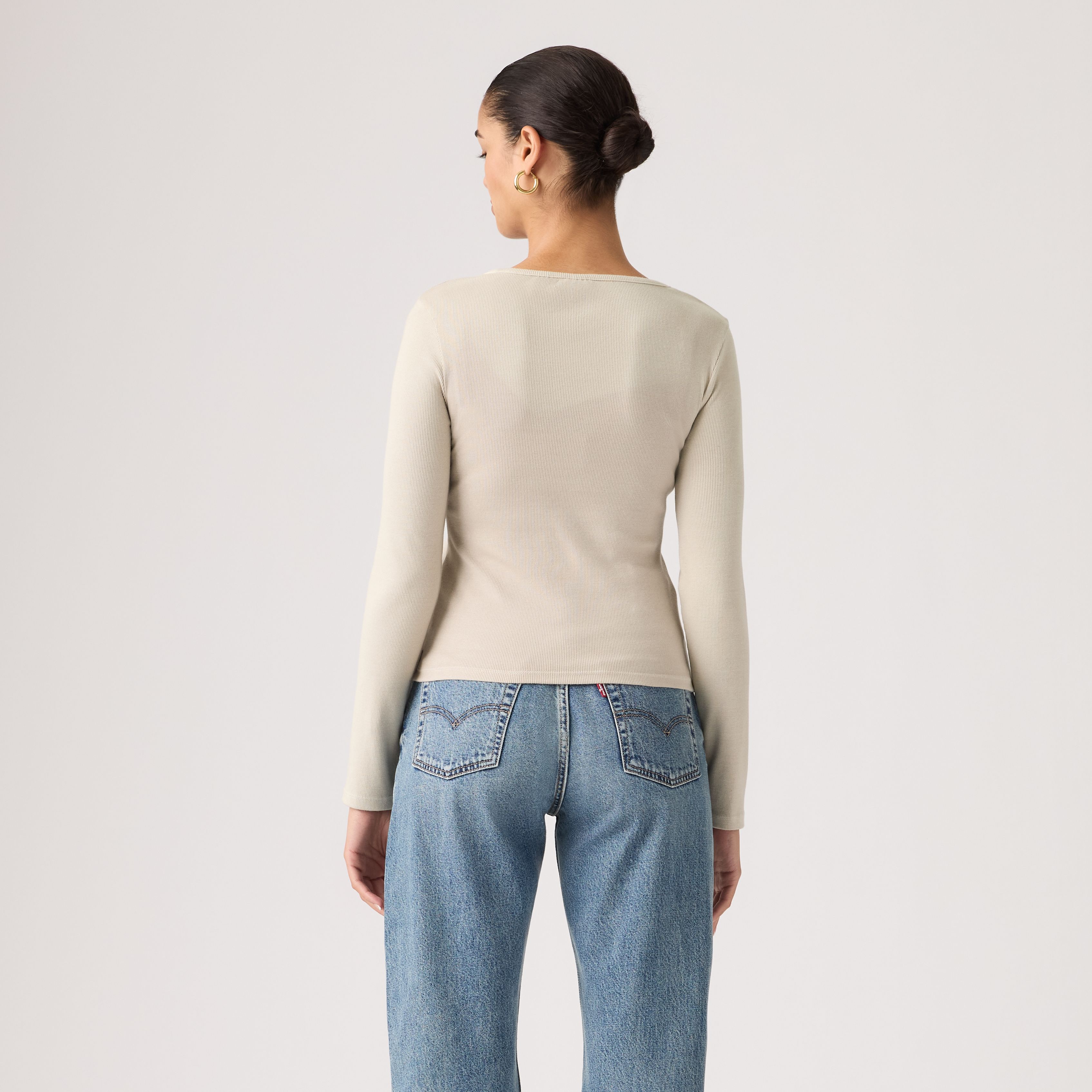 Essential Squared Neck Long Sleeve Top 3