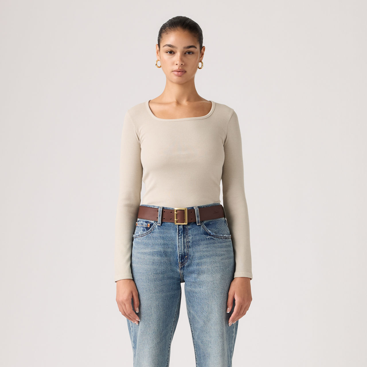 Essential Squared Neck Long Sleeve Top 9