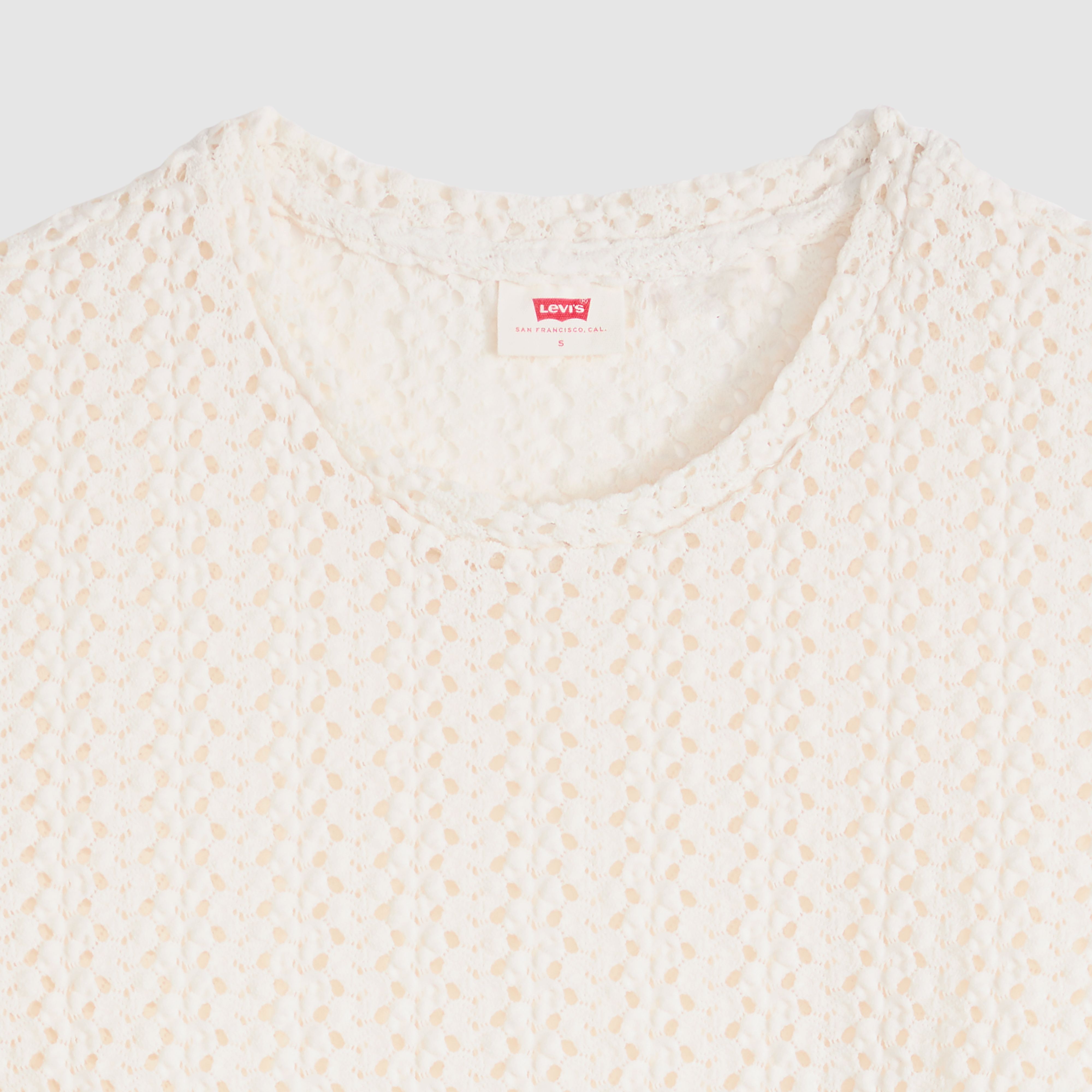 T-shirt in pizzo con motivo floreale Fiona 6