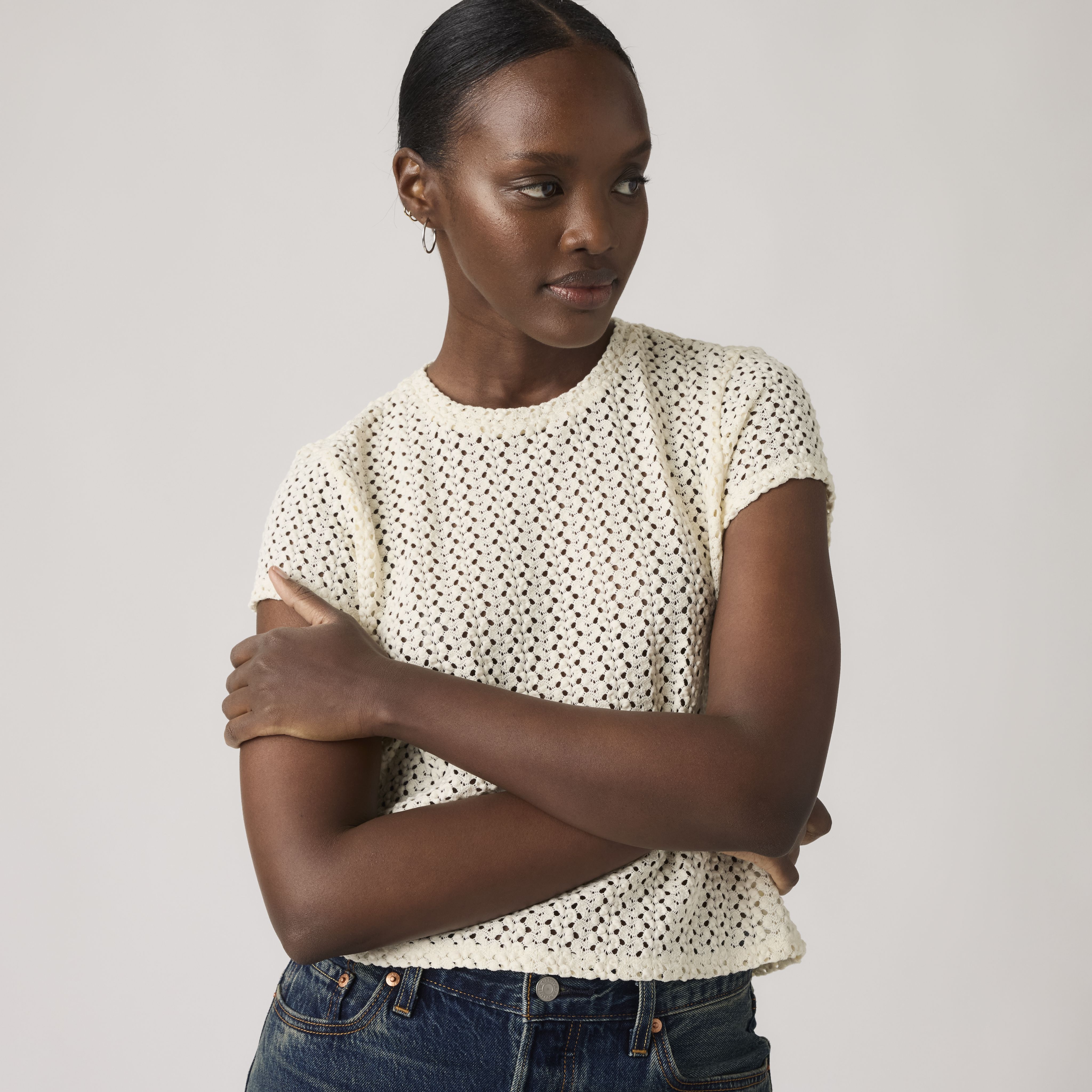 Fiona Flower Lace Tee 1