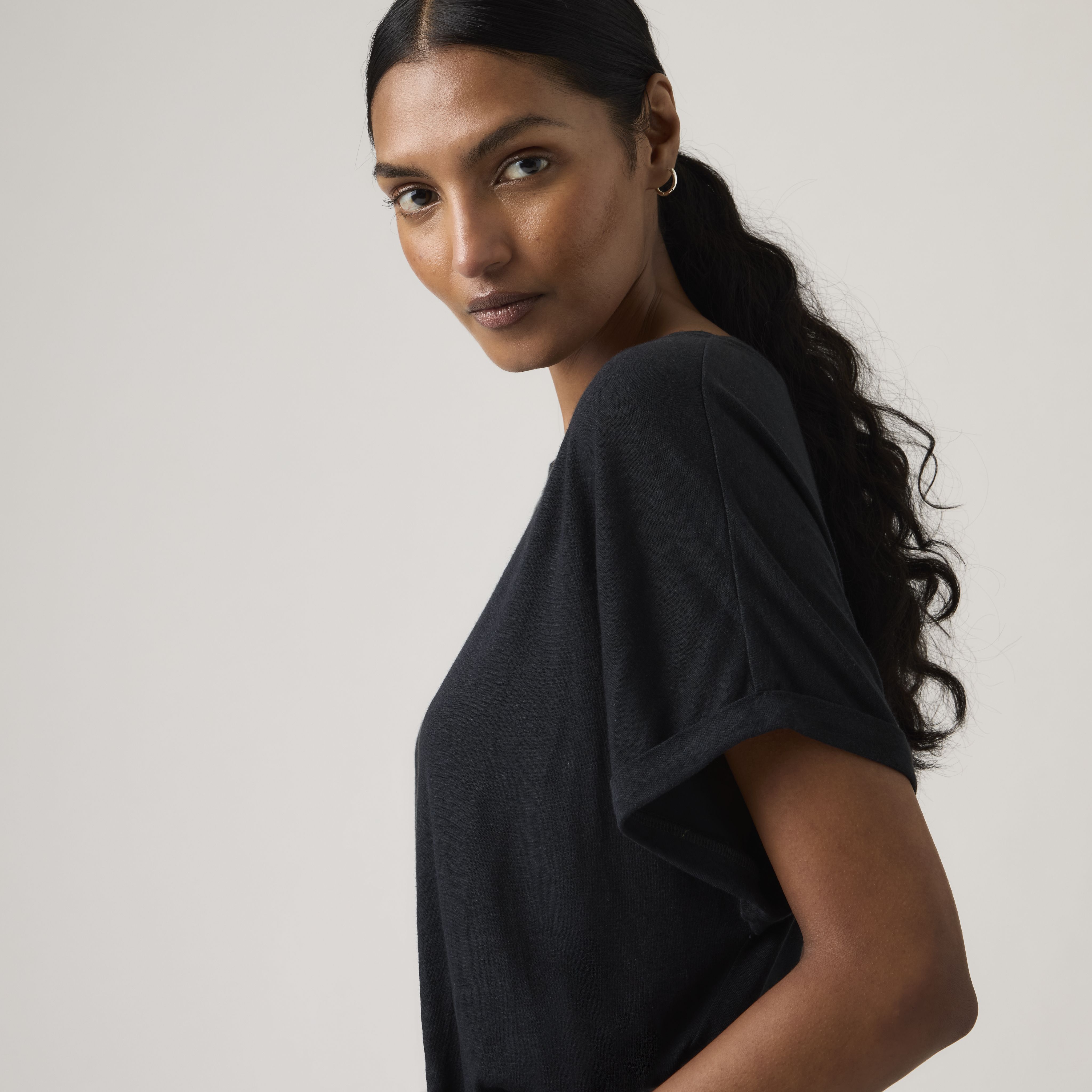 Lori Linen Dolman Tee 2