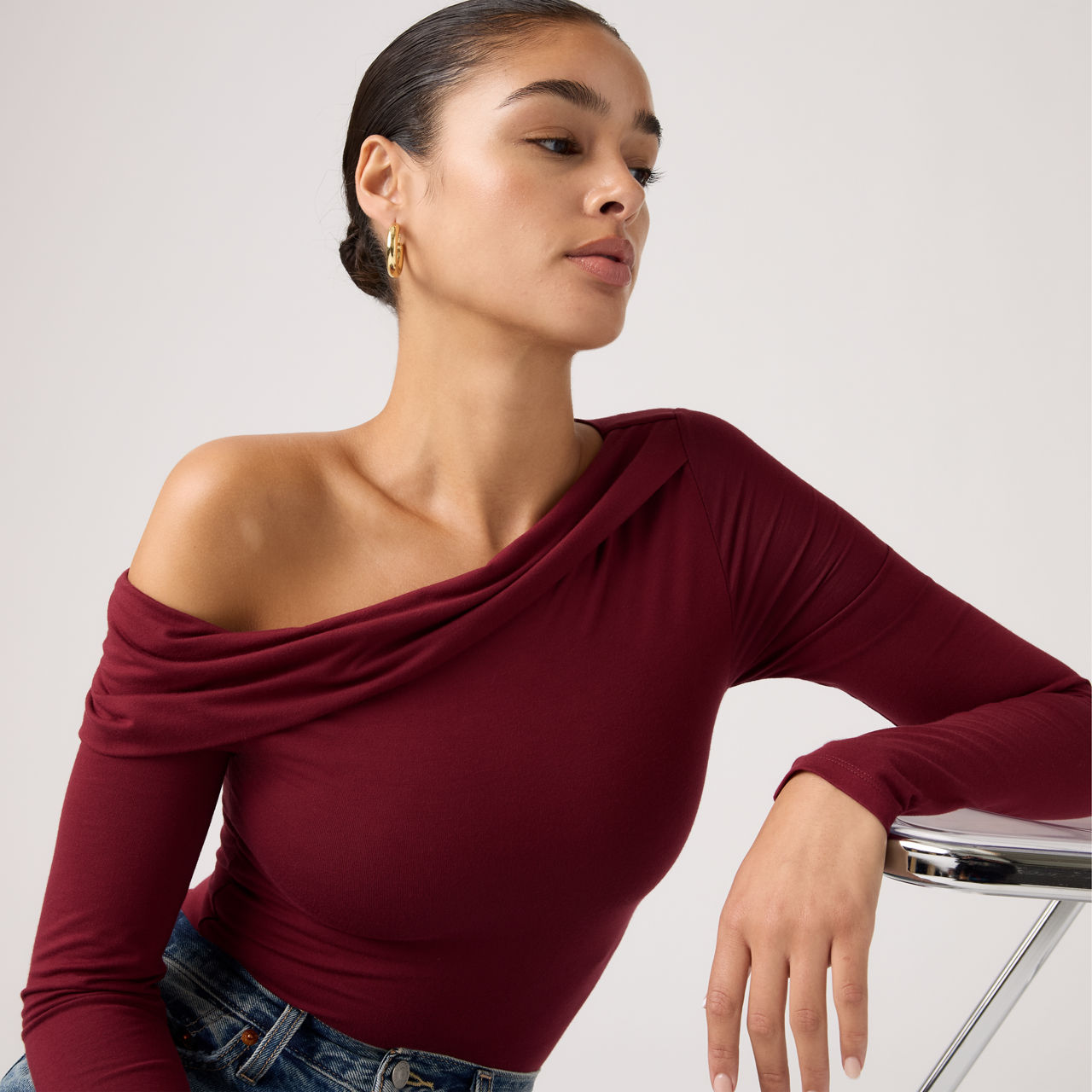 Clara Off Shoulder Long Sleeve Top 4