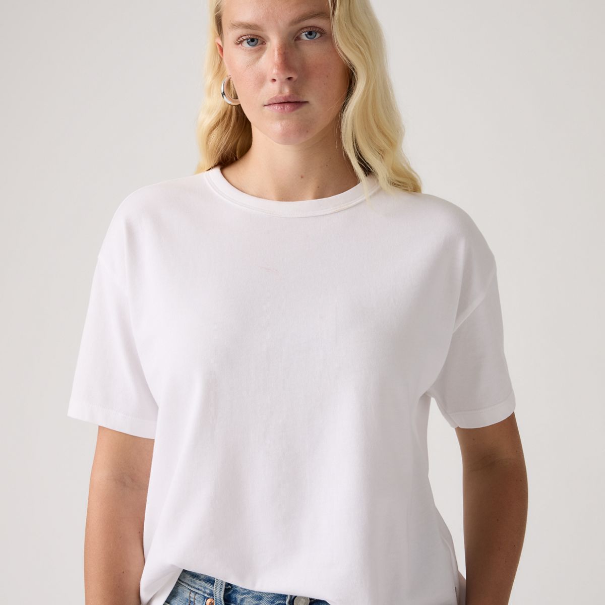 Vintage Garment Dye Short-Sleeve Tee — Bright White - White