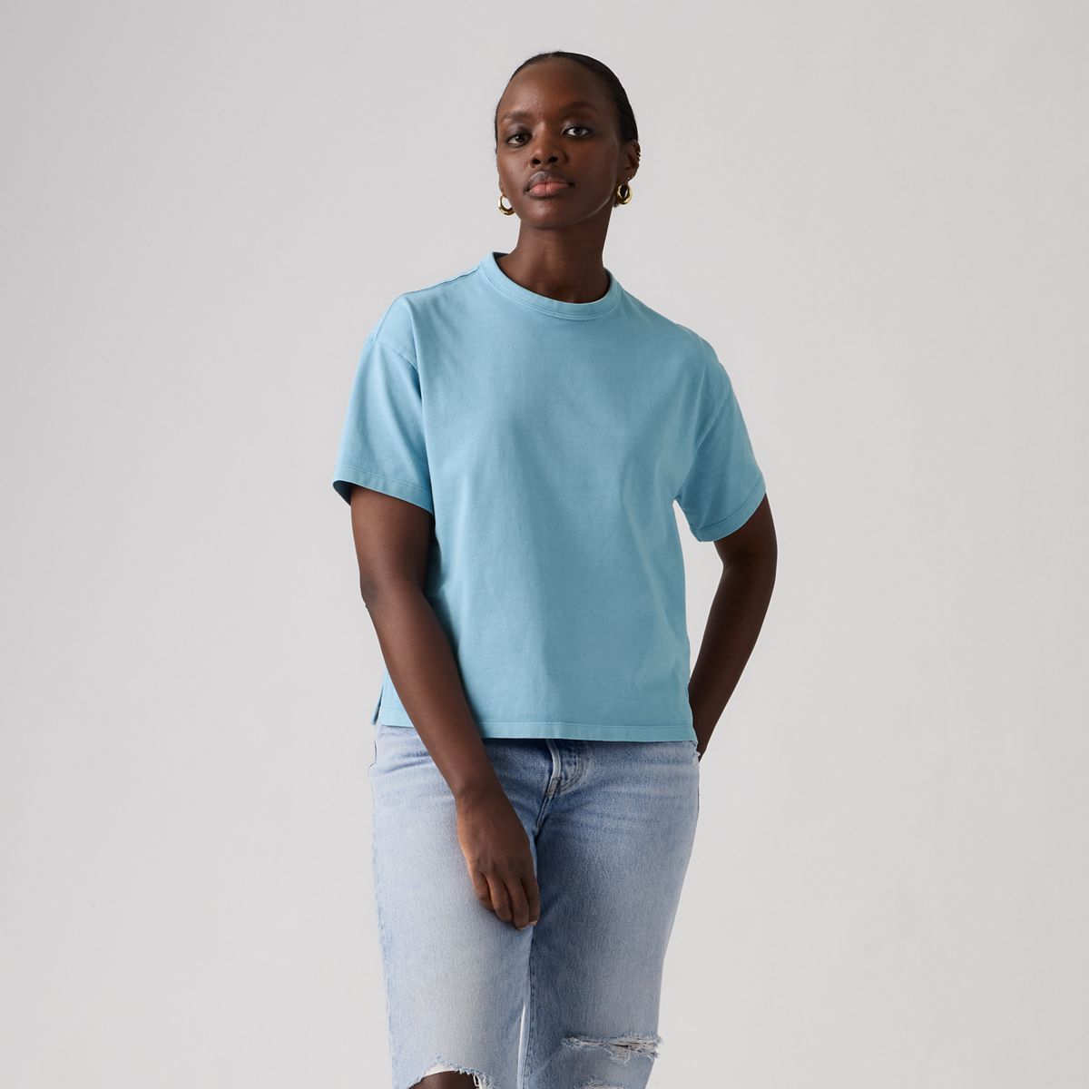 Vintage Garment Dye Short-Sleeve Tee — Garment Dye - Blue