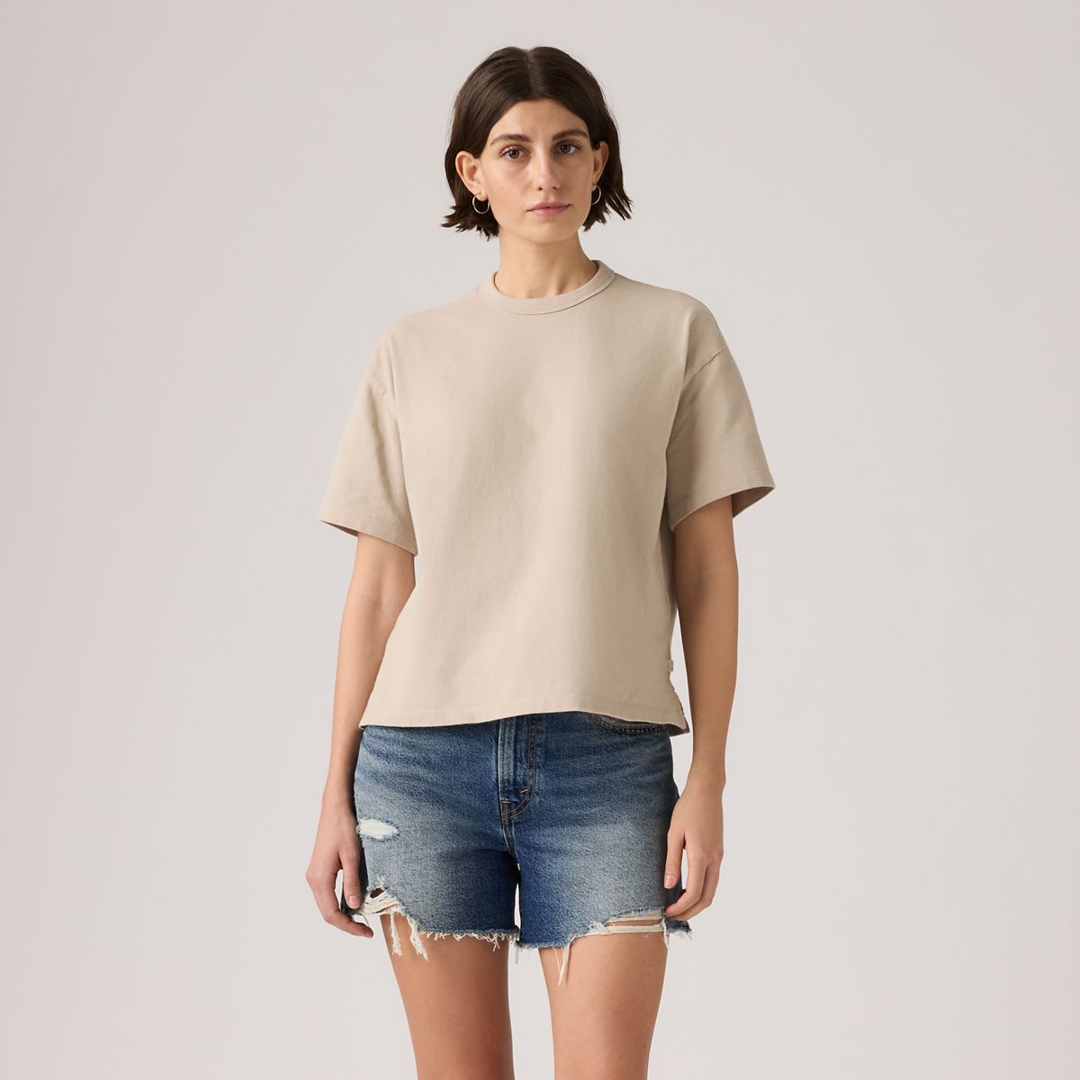 Vintage Garment Dye Short-Sleeve Tee — Garment Dye - Grey