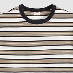 Vintage Garment Dye Short-Sleeve Tee — Lillian Stripe Egret - Multi-Color 6