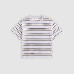 Vintage Garment Dye Short-Sleeve Tee — Vida Stripe Lavender Blue - Purple 6