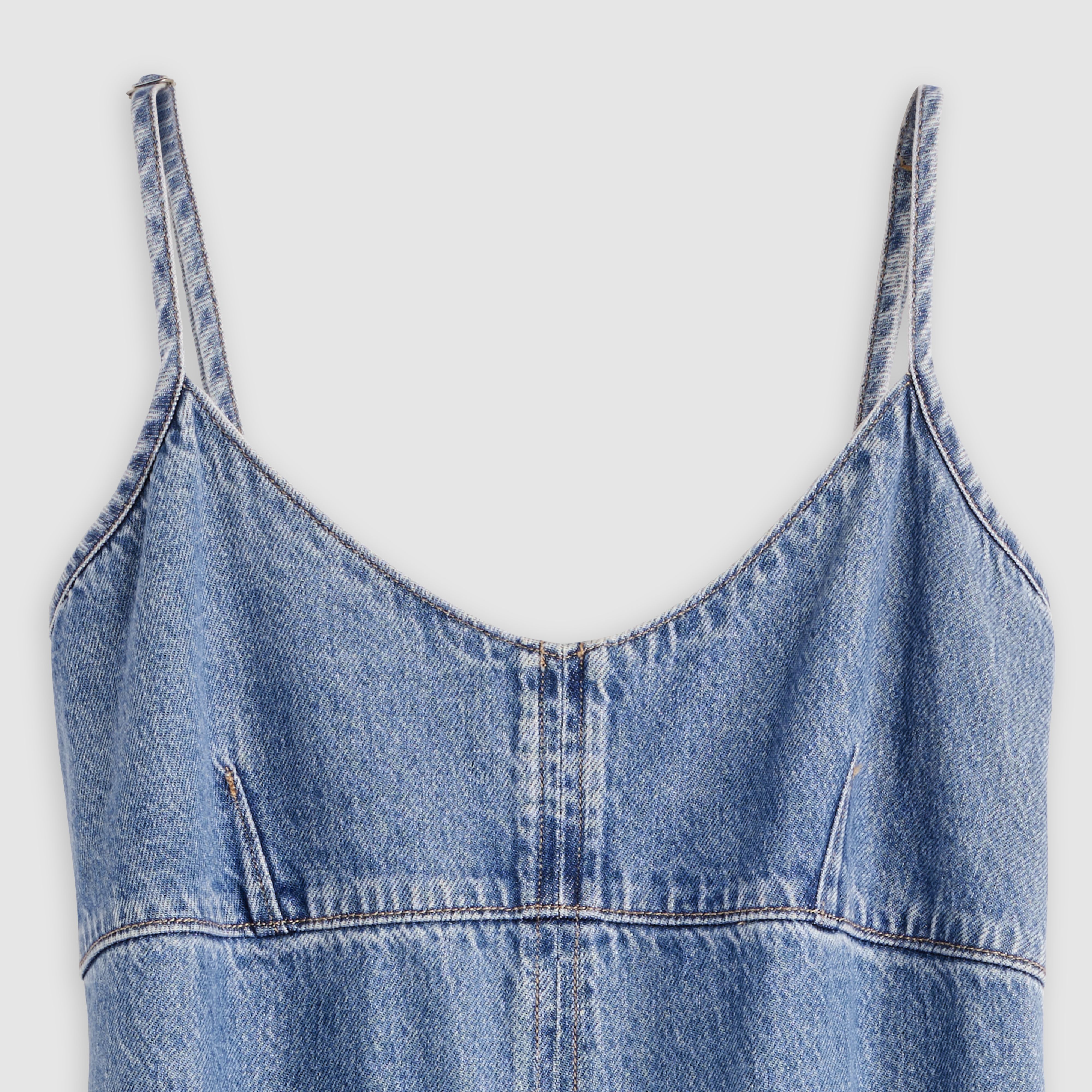 90's Denim Slip Dress 6