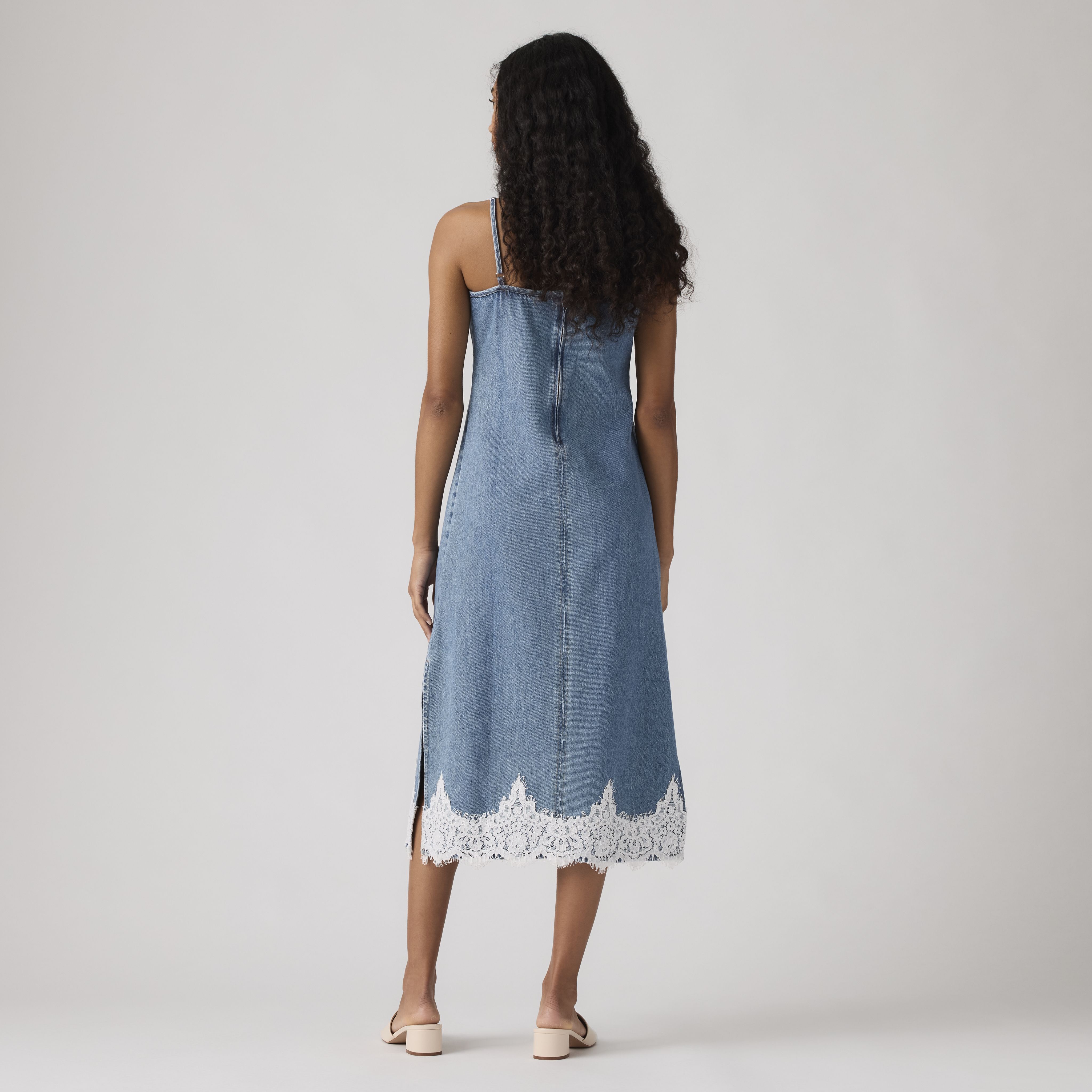 90's Denim Slip Dress 4