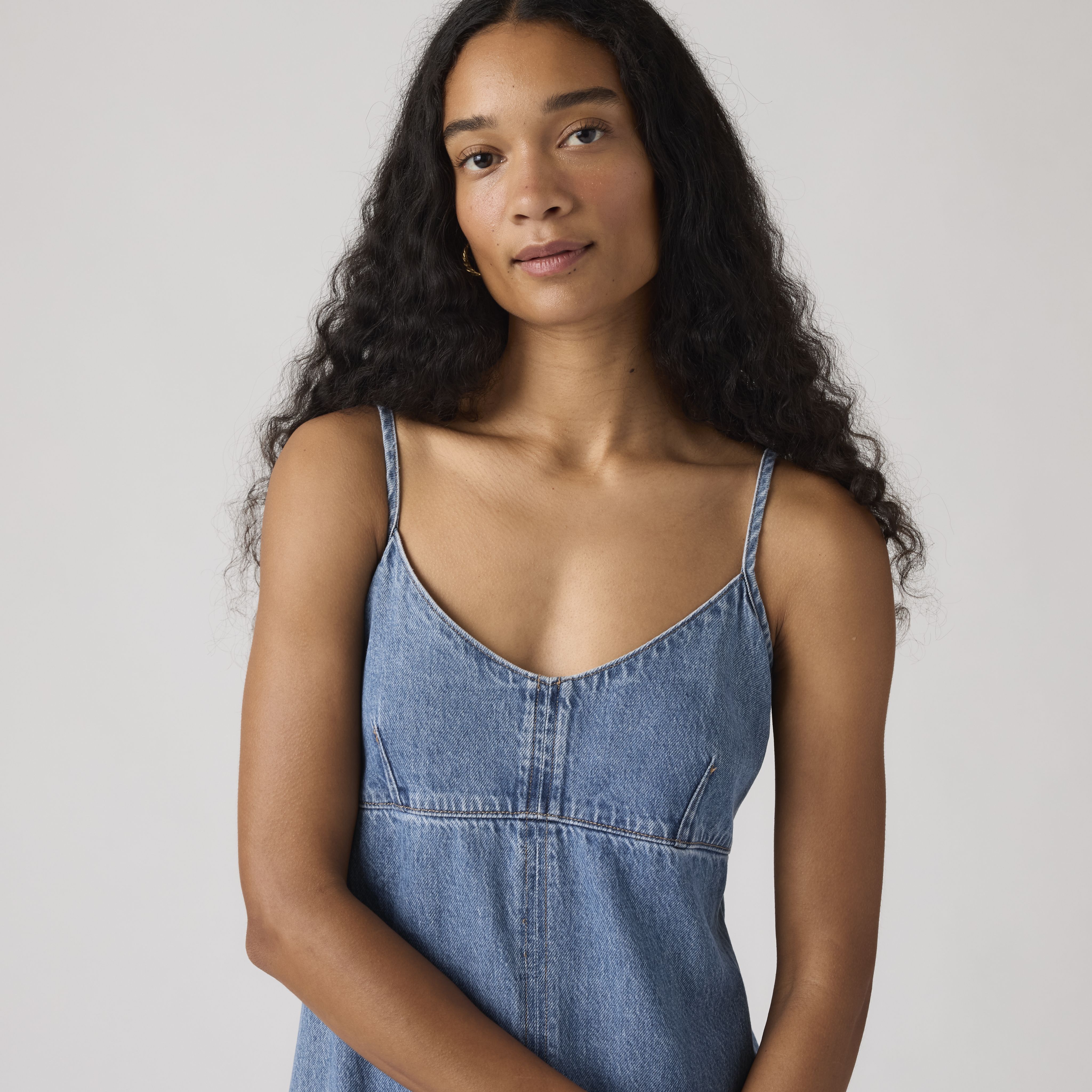 90's Denim Slip Dress 2