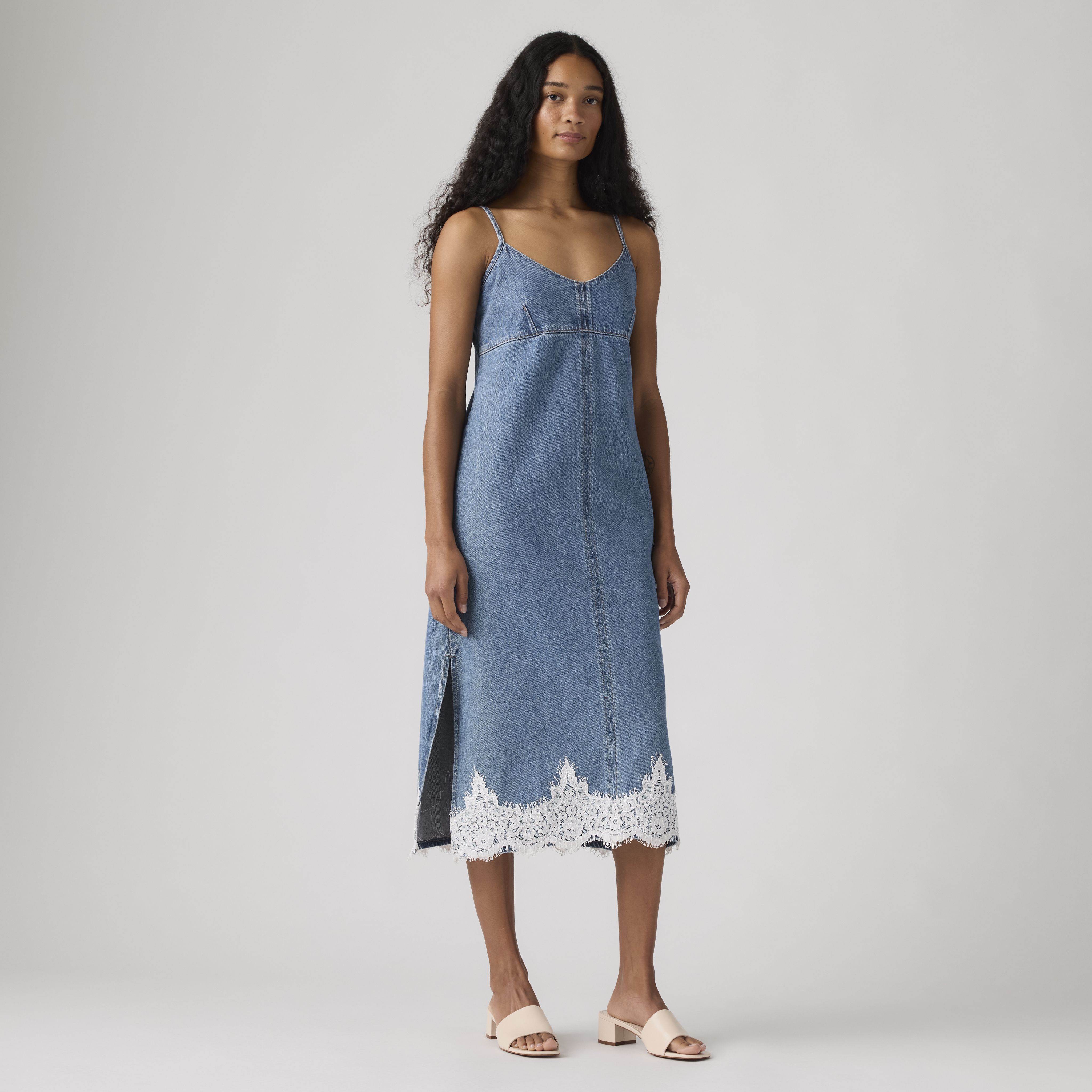 90's Denim Slip Dress 3