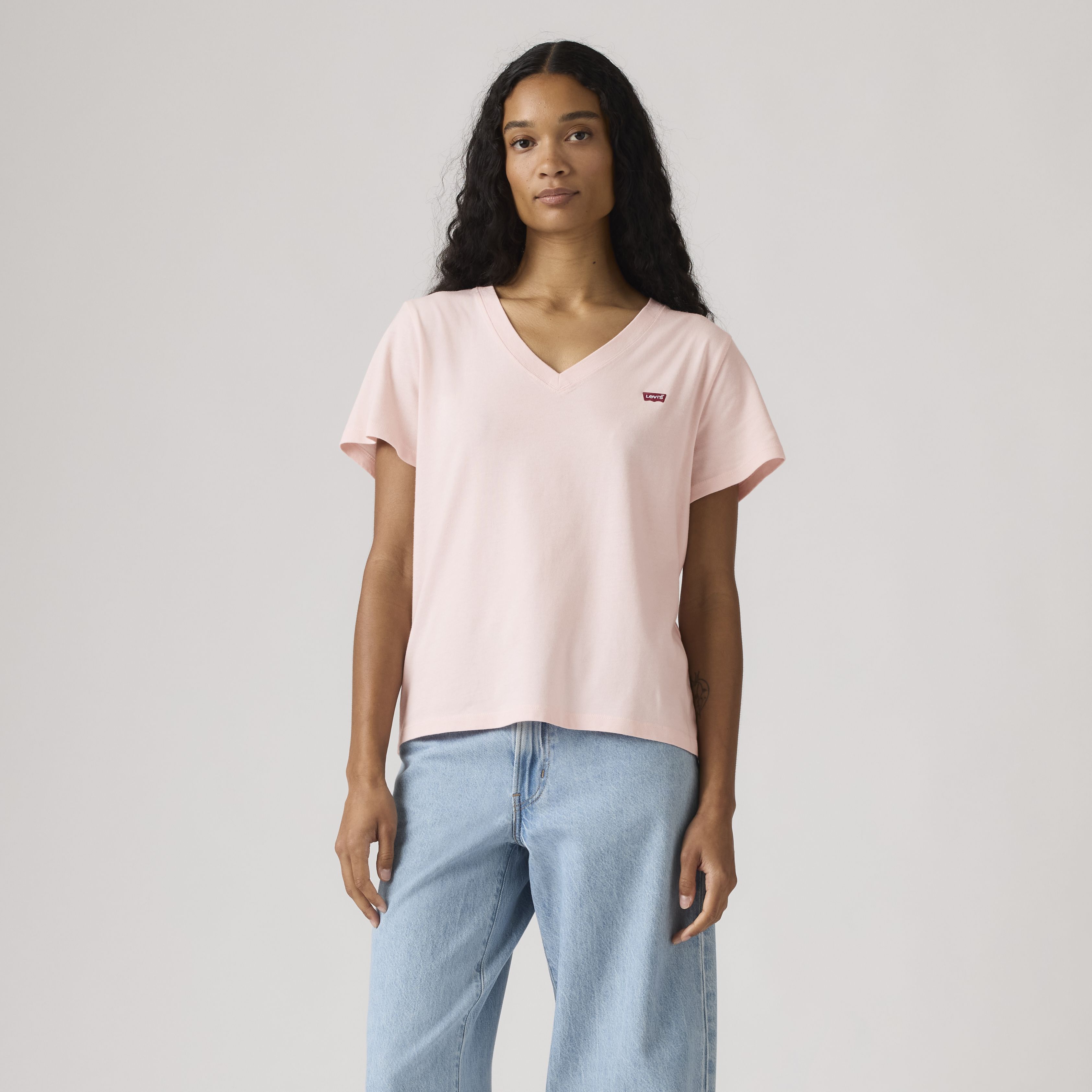 Favorite Cotton V-Neck Tee 3