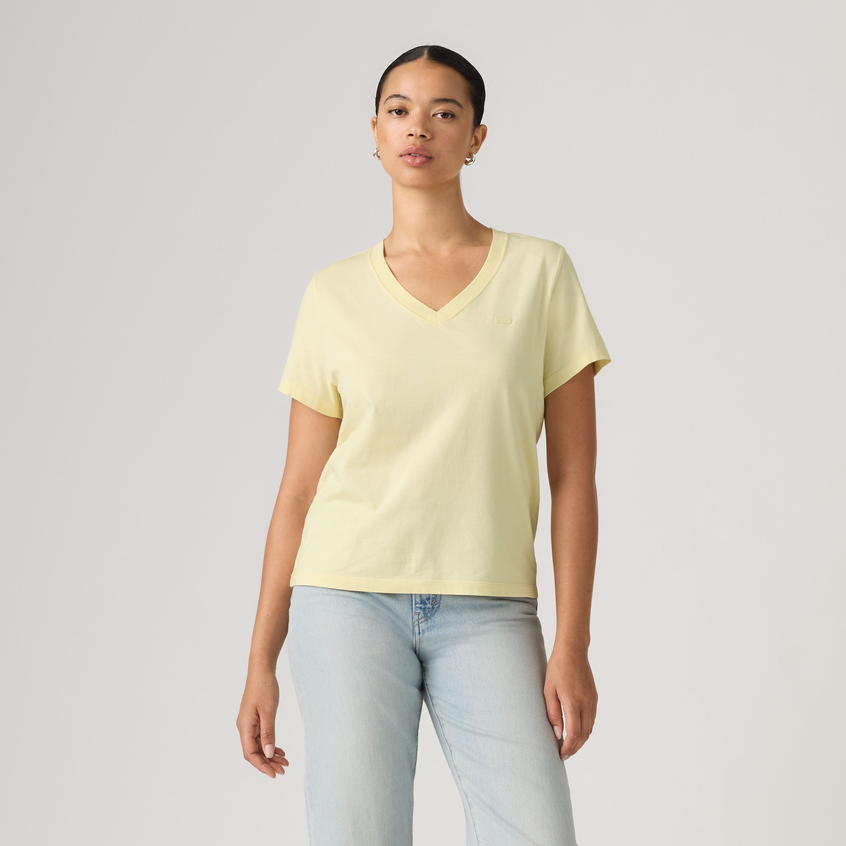 Favorite Cotton V-Neck Tee 3