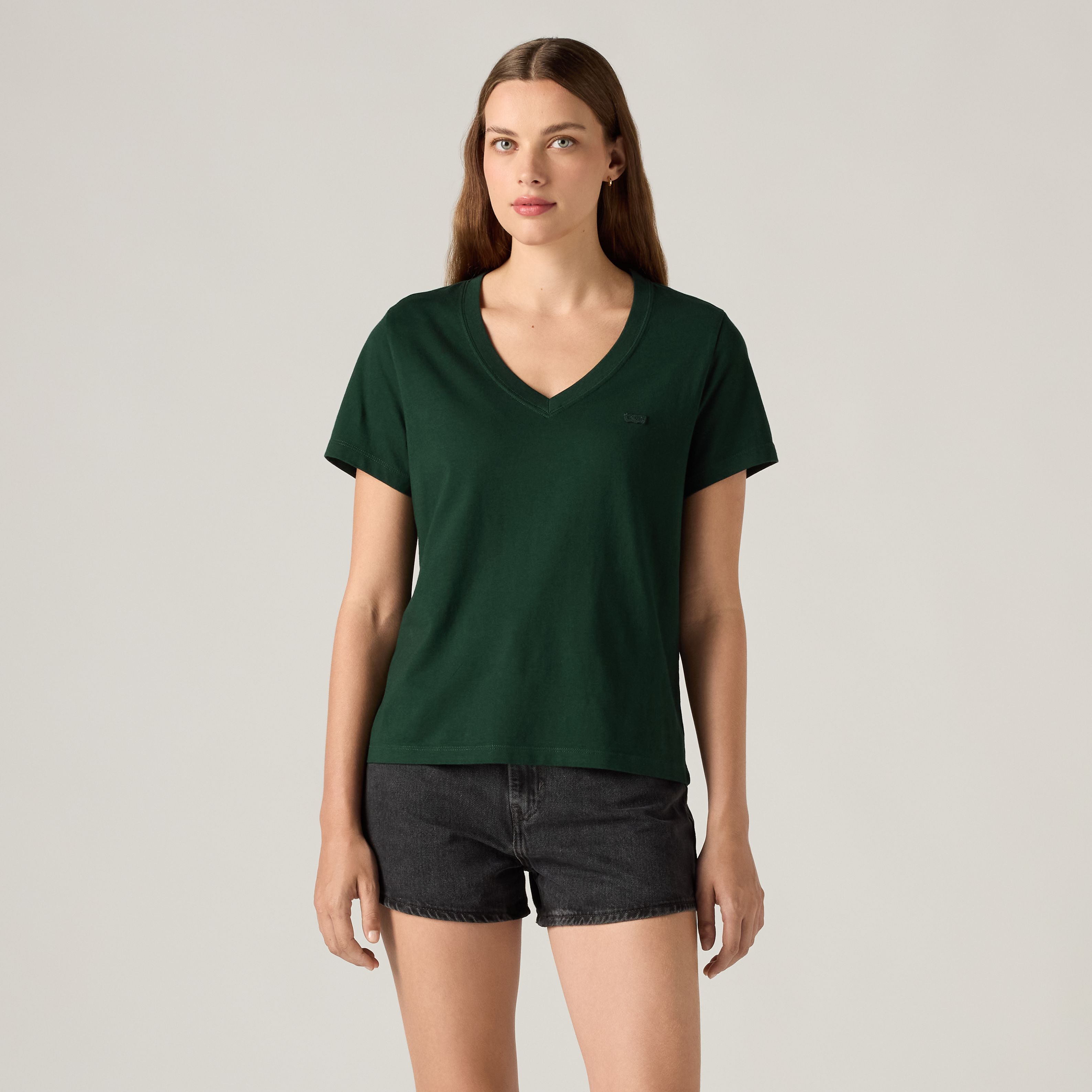 Favorite Cotton V-Neck Tee 3