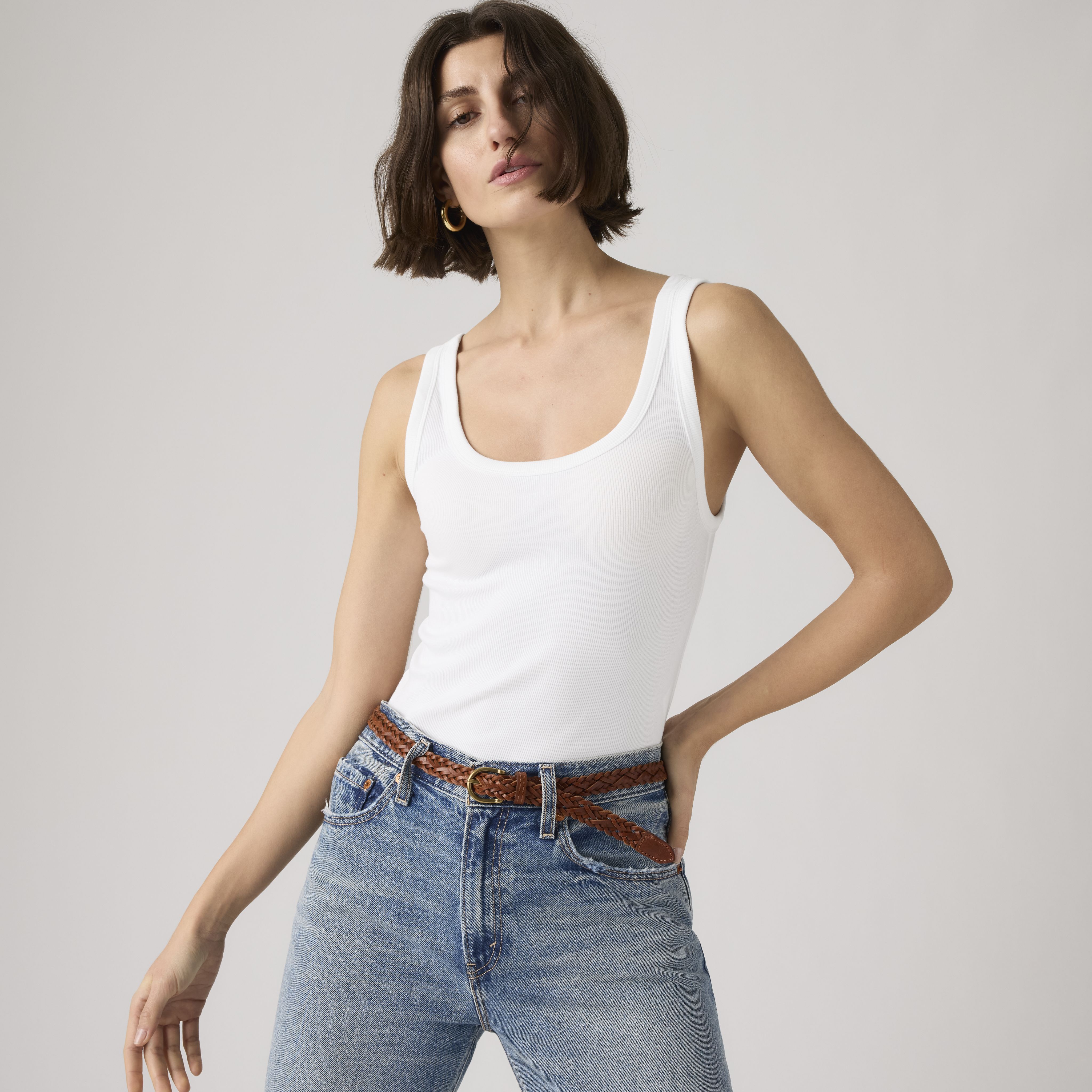 Prążkowany tank top Hayes 1