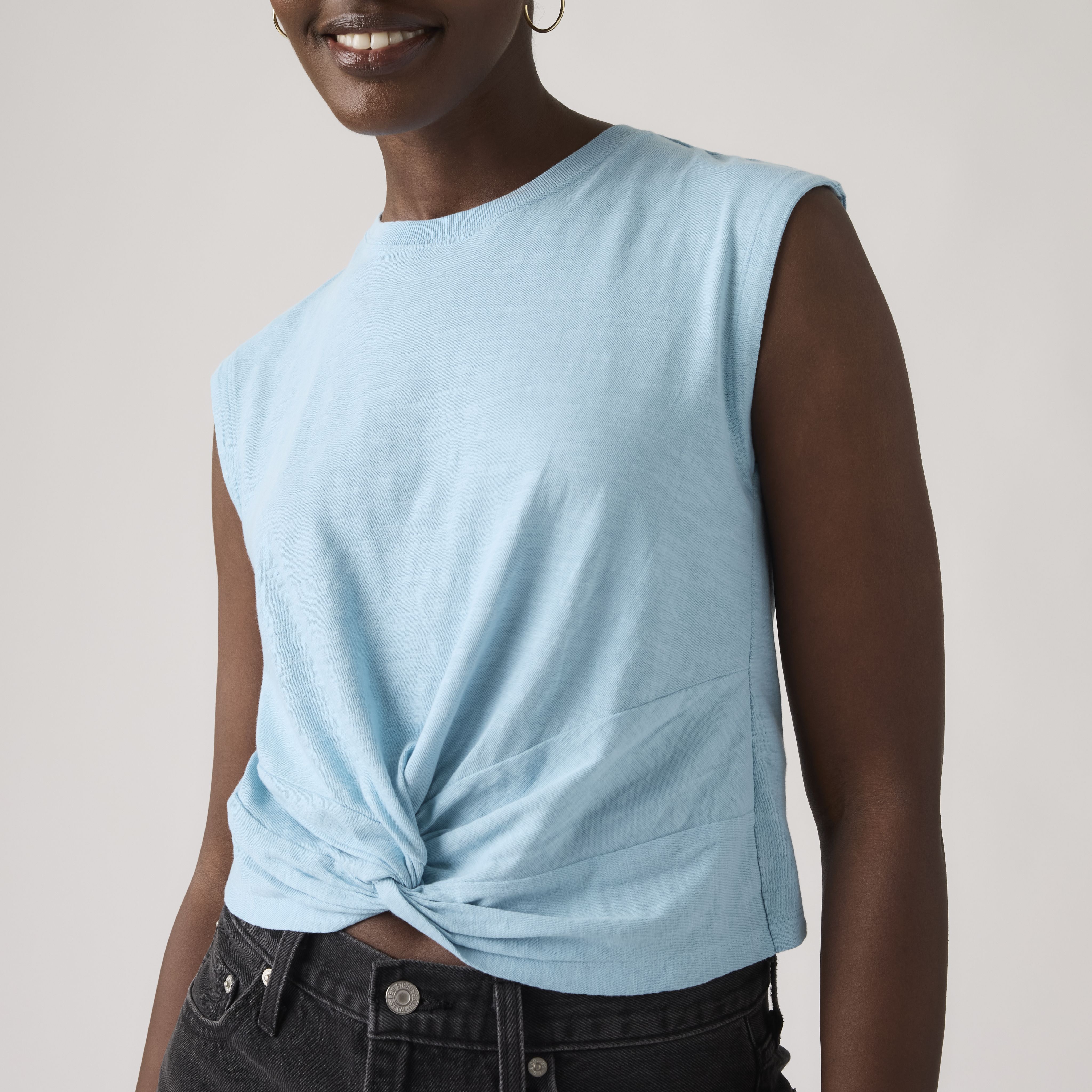 Jemma Knot Sleeveless Tee 2