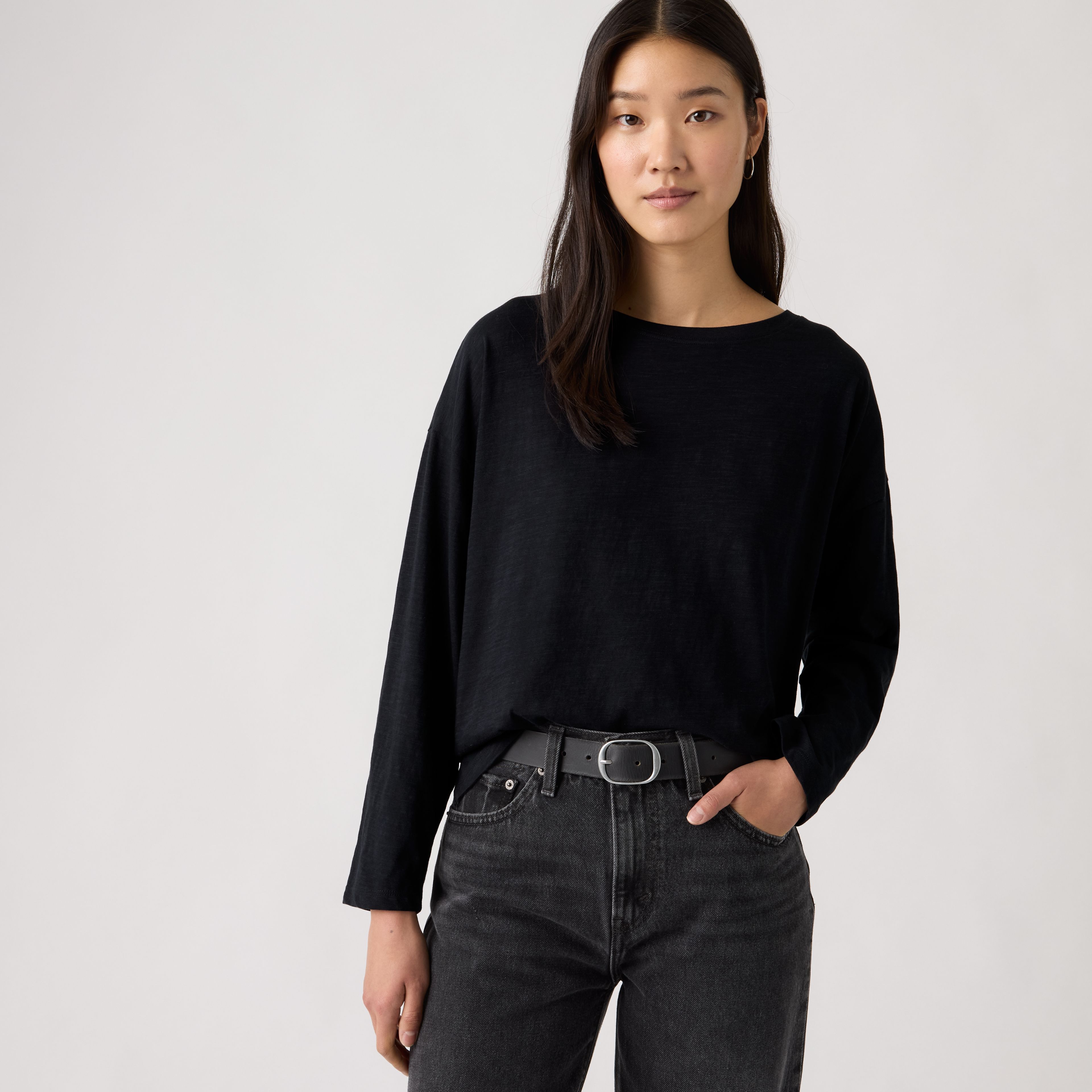 Julie Slub Long-Sleeve Tee