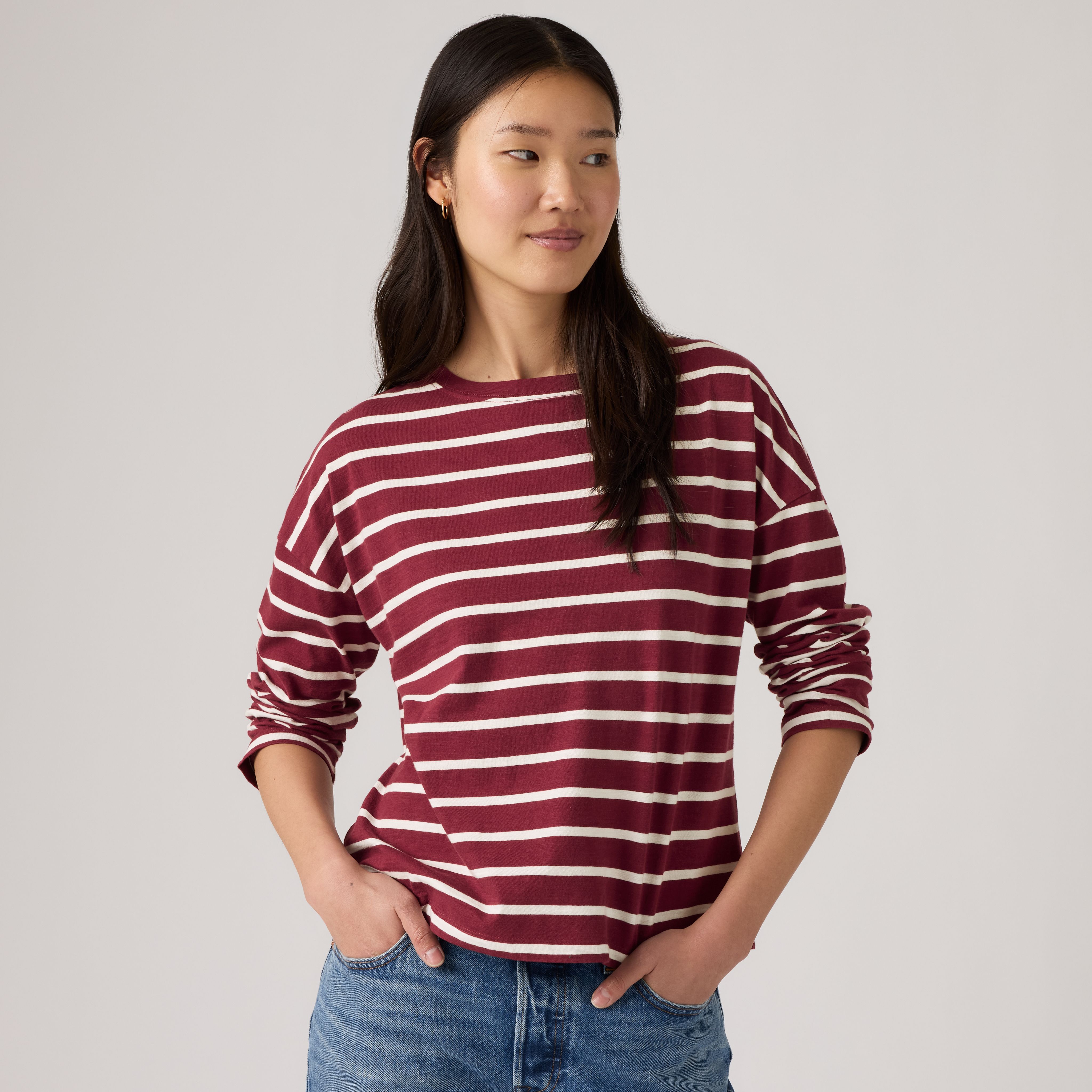 Julie Slub Long-Sleeve Tee 1