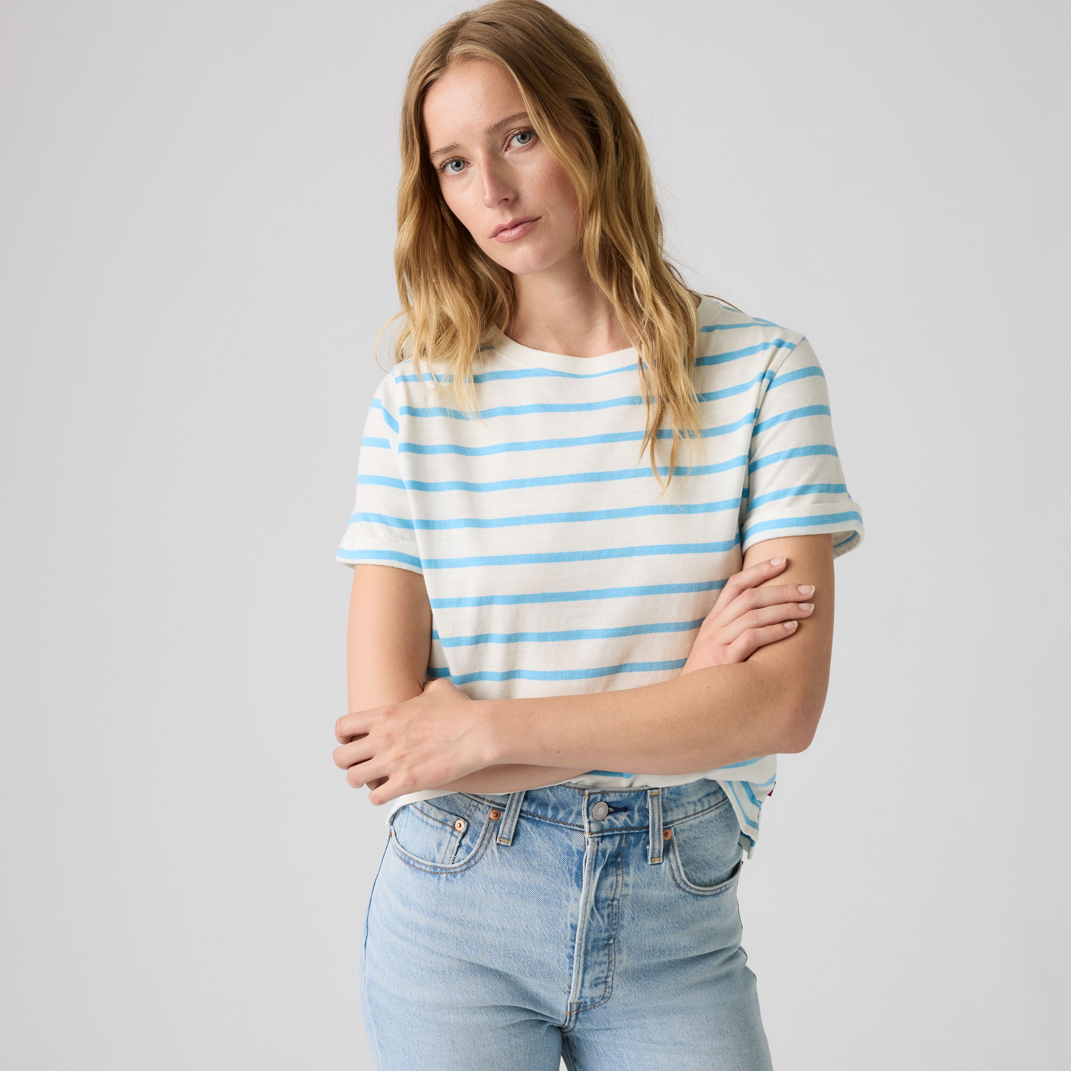 Julie Slub Short-Sleeve Tee 1