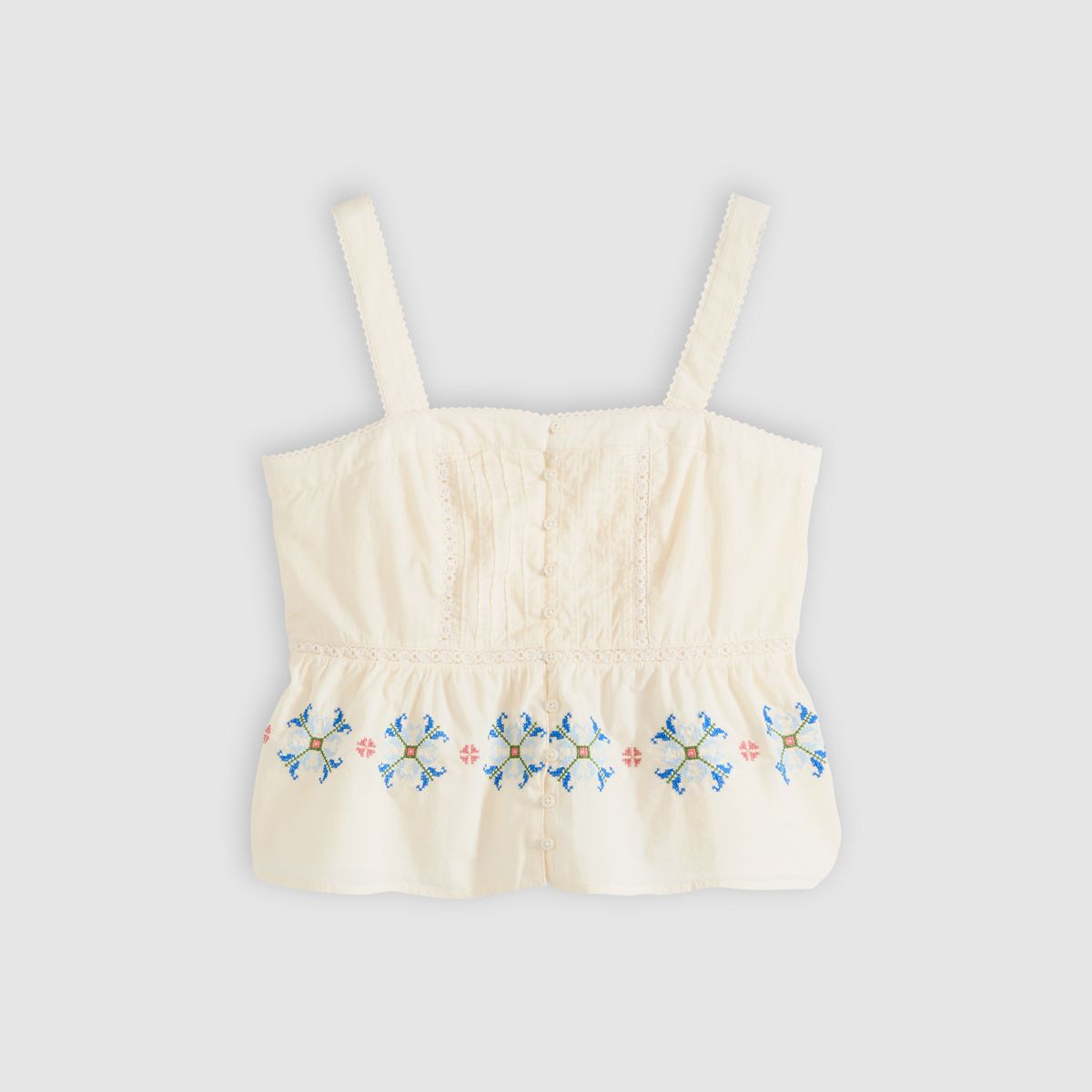 Mimi Blouse — Cloud Dancer Smaller - Multi-Color