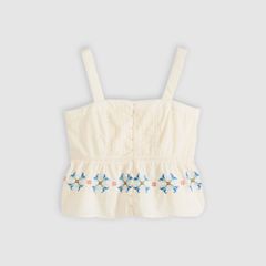 Mimi Blouse — Cloud Dancer Smaller - Multi-Color 5