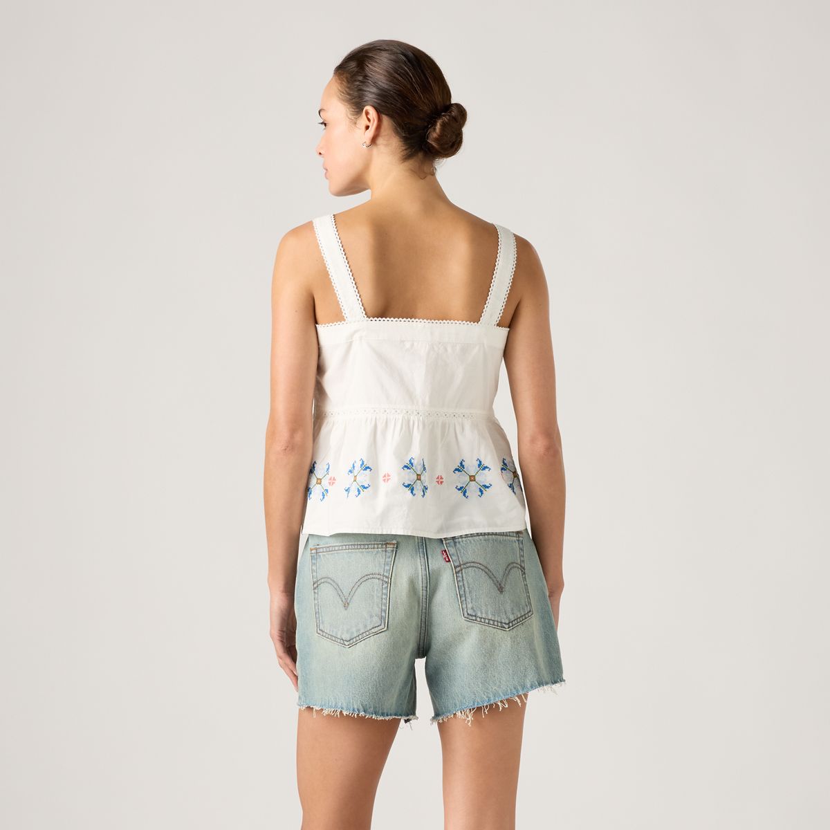 Mimi Blouse — Cloud Dancer Smaller - Multi-Color