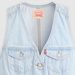 Racer Vest — Never Going To Change - Light Wash 6