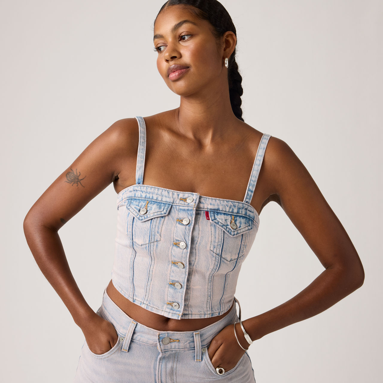 Denim Tube Top 1