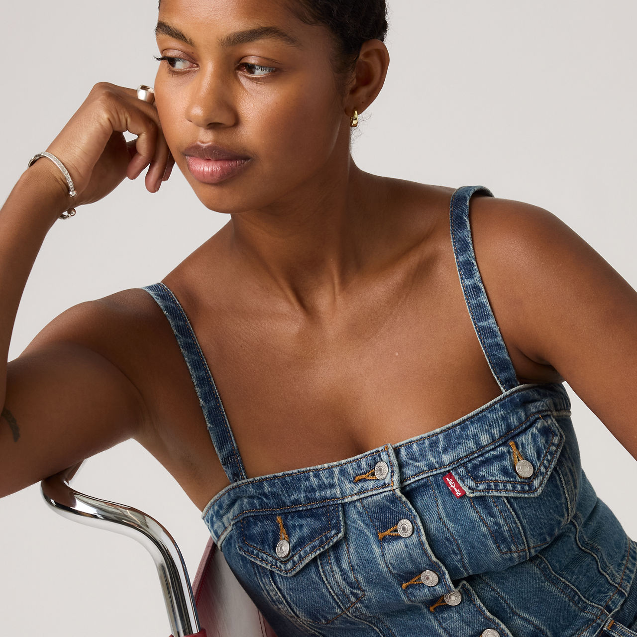 Denim Tube Top 2