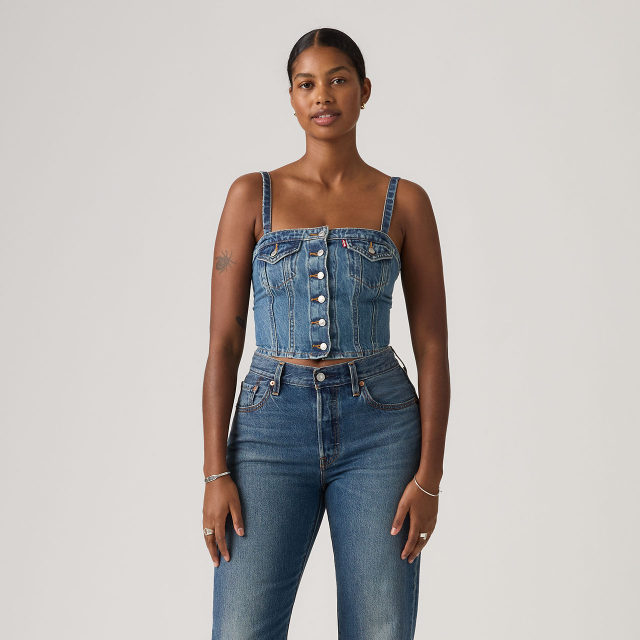 Denim Tube Top 3