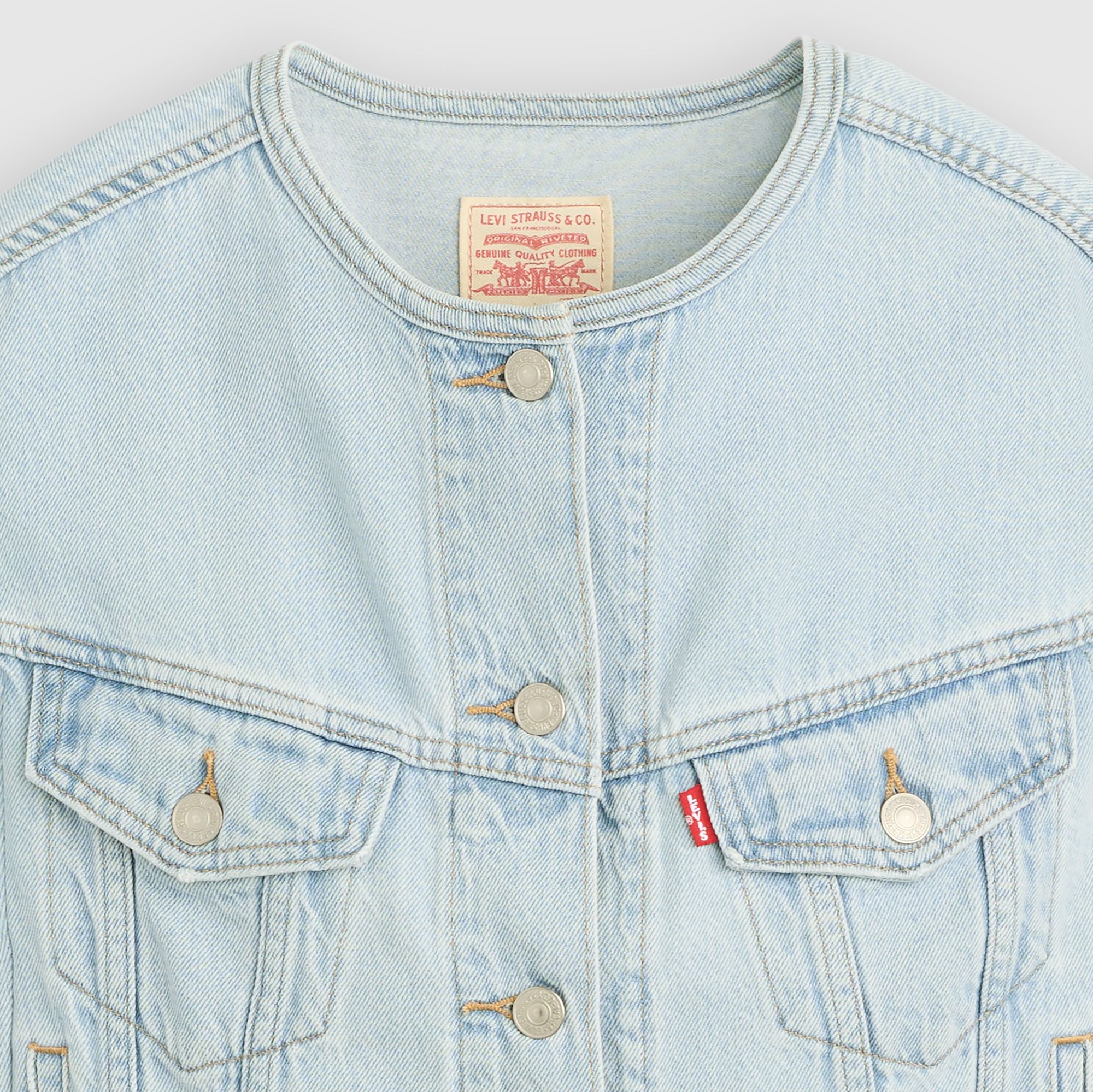 Chaleco Trucker sin cuello Shrunken '90s Lightweight 6