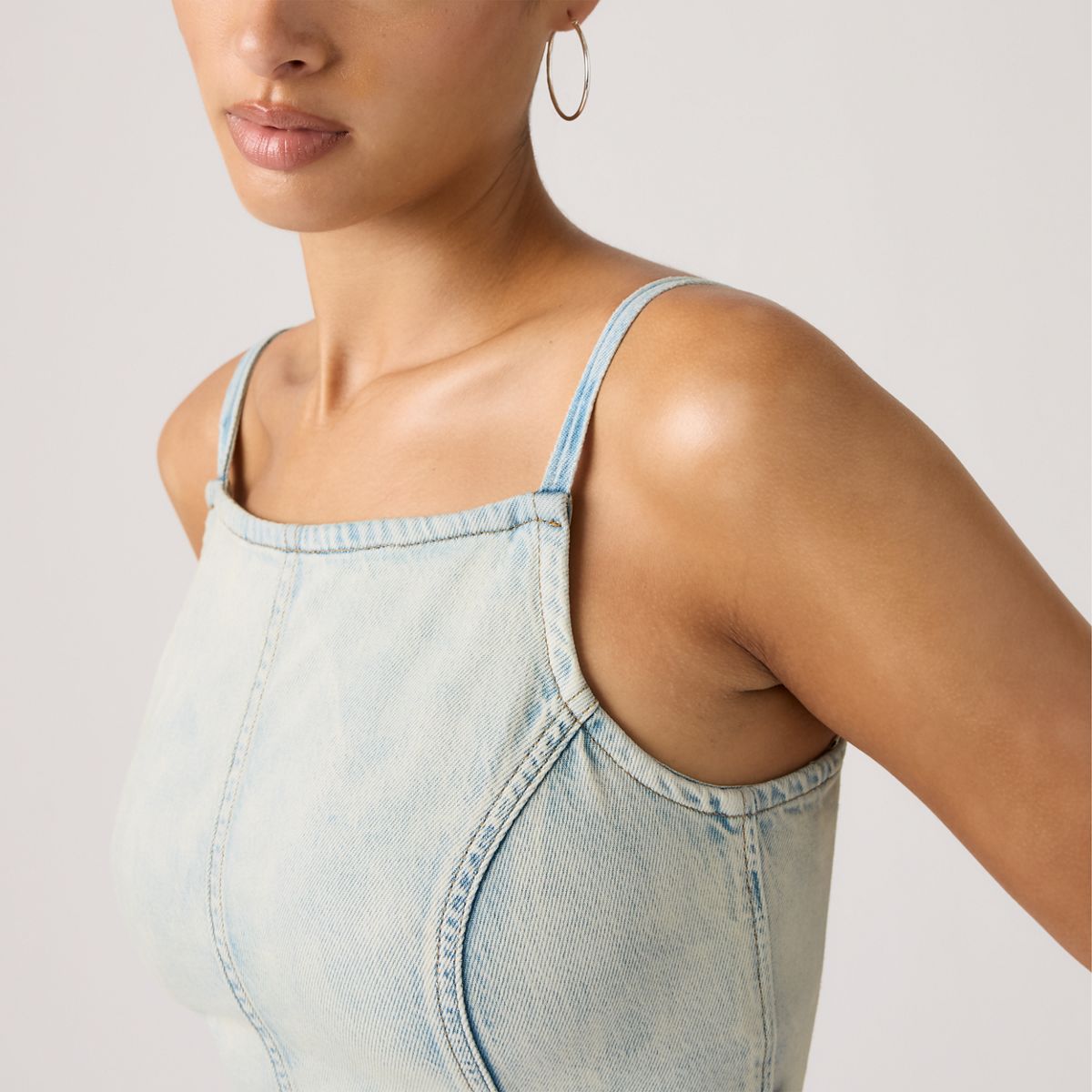Square Neck Tank — Cielito Lindo Tank - Light Wash