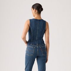 Sculpted Sleeveless Top — As Seen On Tv Top - Dark Wash 3