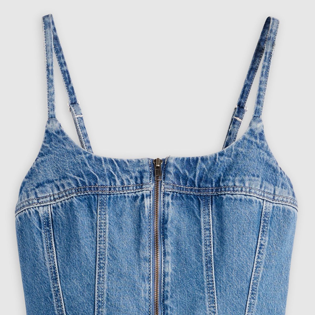 Jadine Romper — Vintage Vibe - Medium Wash