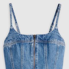Jadine Romper — Vintage Vibe - Medium Wash 7