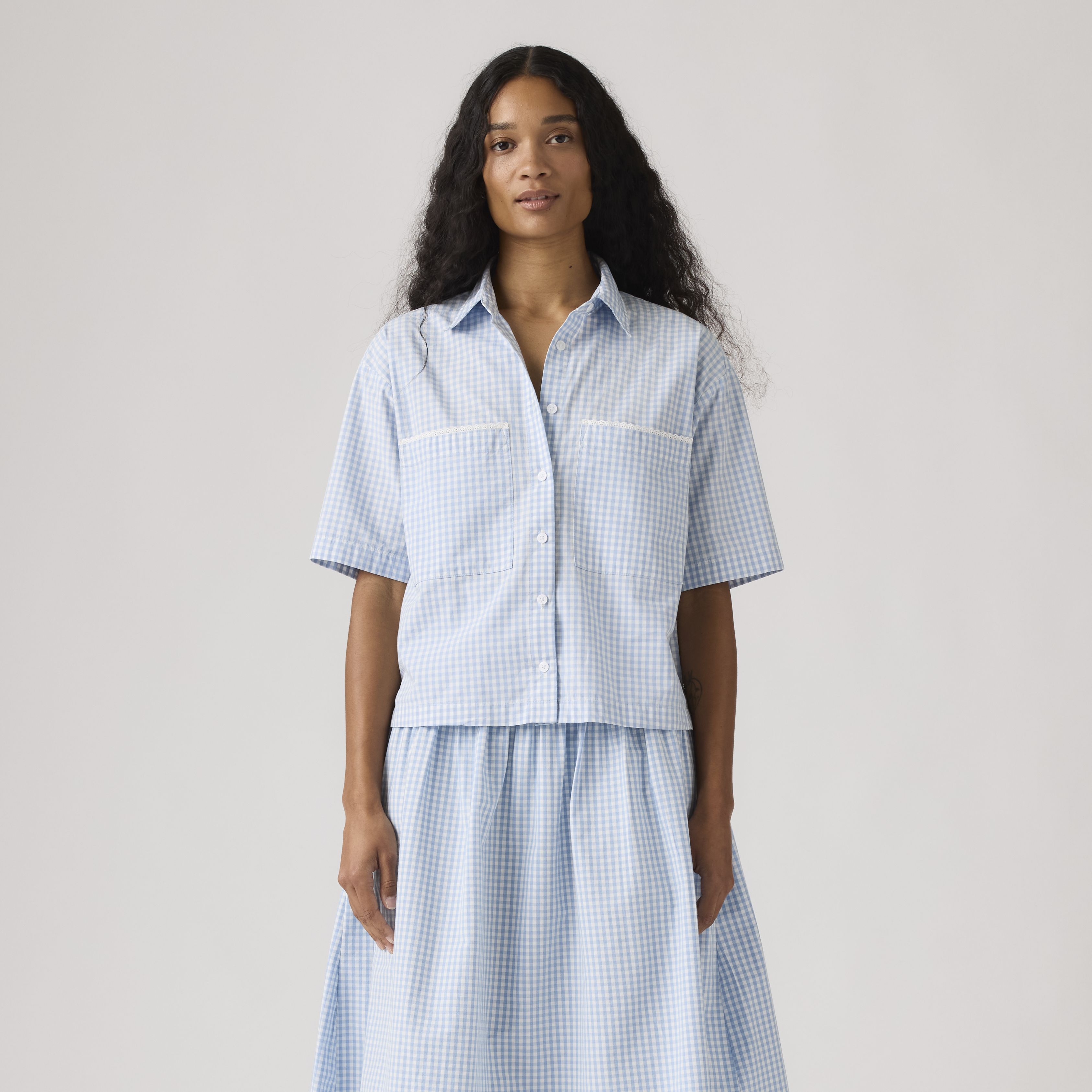 Novelty Harlie Cropped-Shirt mit kurzen Ärmeln 7