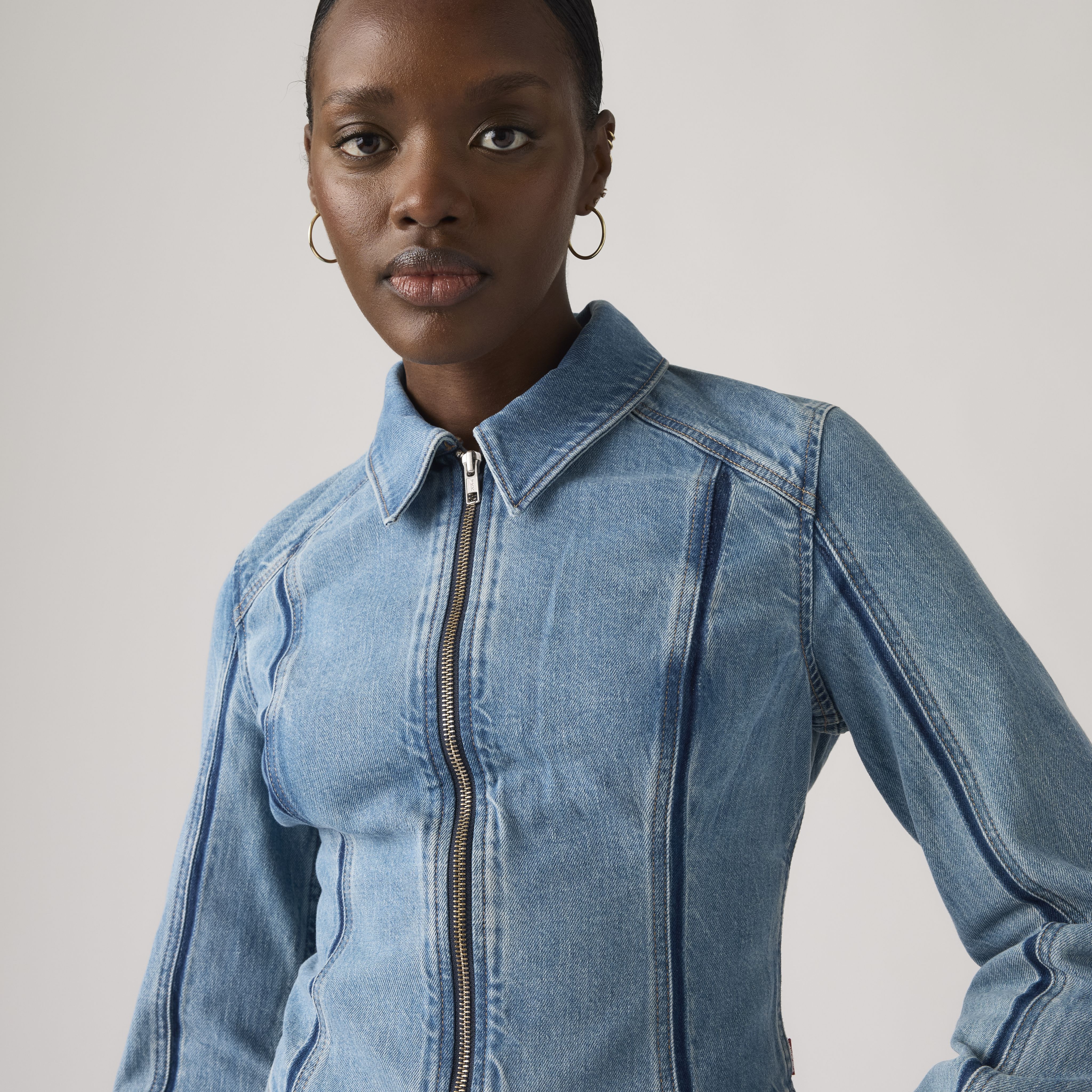 Shadow Seamed Trucker Jacket 1