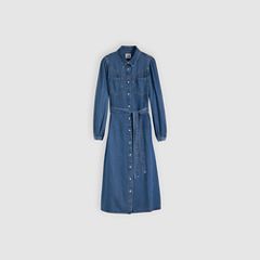 Journey Long-Sleeve Maxi Dress — Celestial Blue - Medium Wash 5