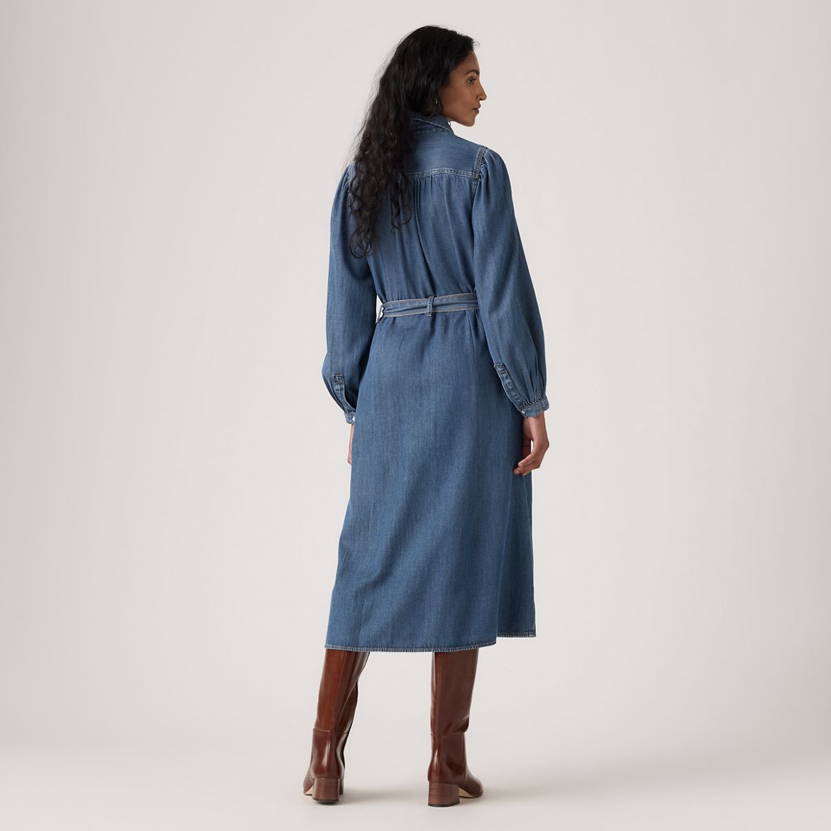 Journey Long-Sleeve Maxi Dress — Celestial Blue - Medium Wash