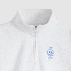 Graphic Everyday Quarter-Zip Sweatshirt — Double Chest Crest Orbit Heather Gray - Grey 6