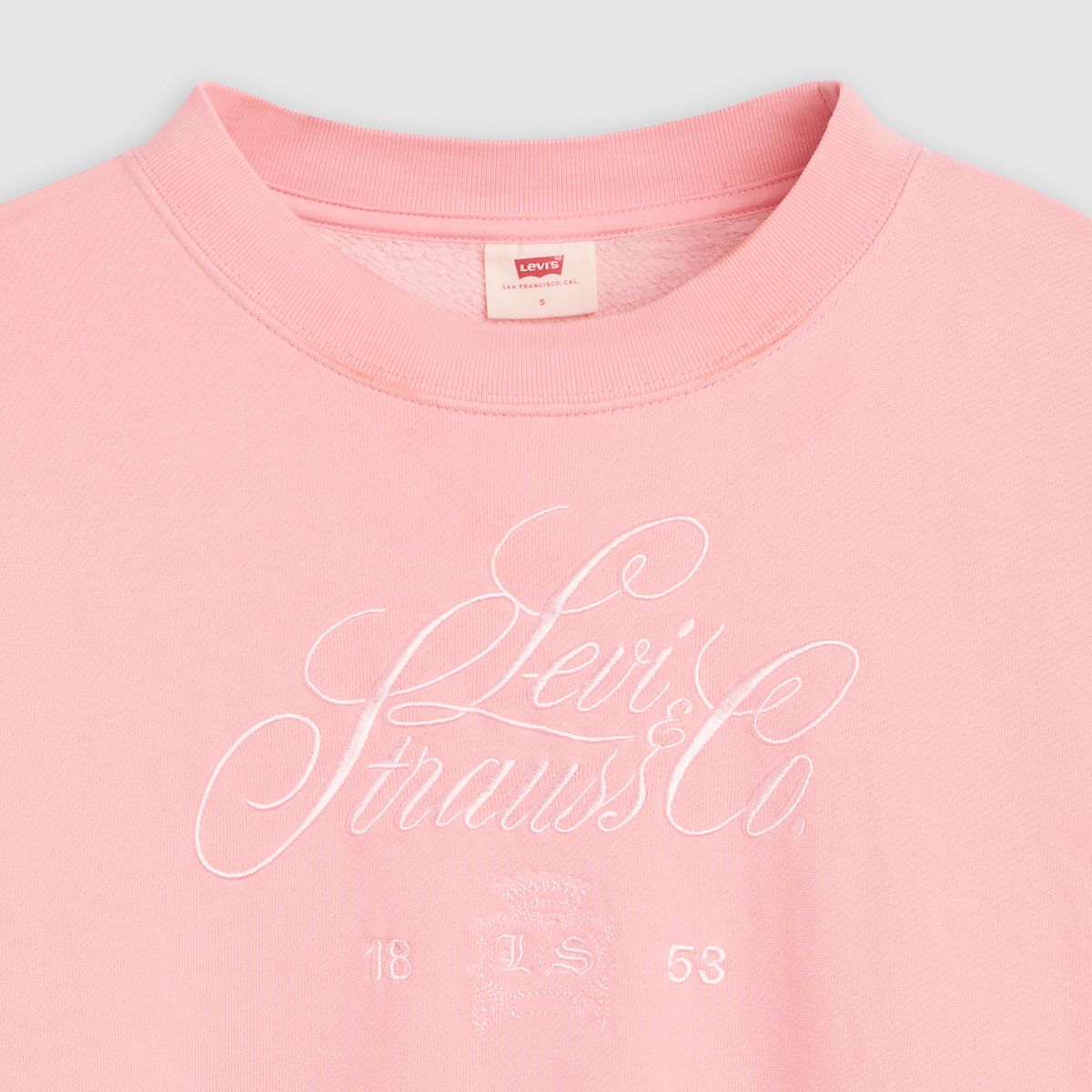 Graphic Vintage Boxy Sweatshirt — Coral Blush - Pink