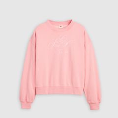 Graphic Vintage Boxy Sweatshirt — Coral Blush - Pink 5