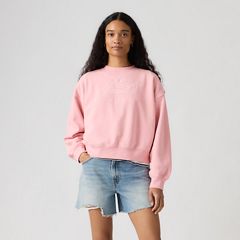 Graphic Vintage Boxy Sweatshirt — Coral Blush - Pink 3