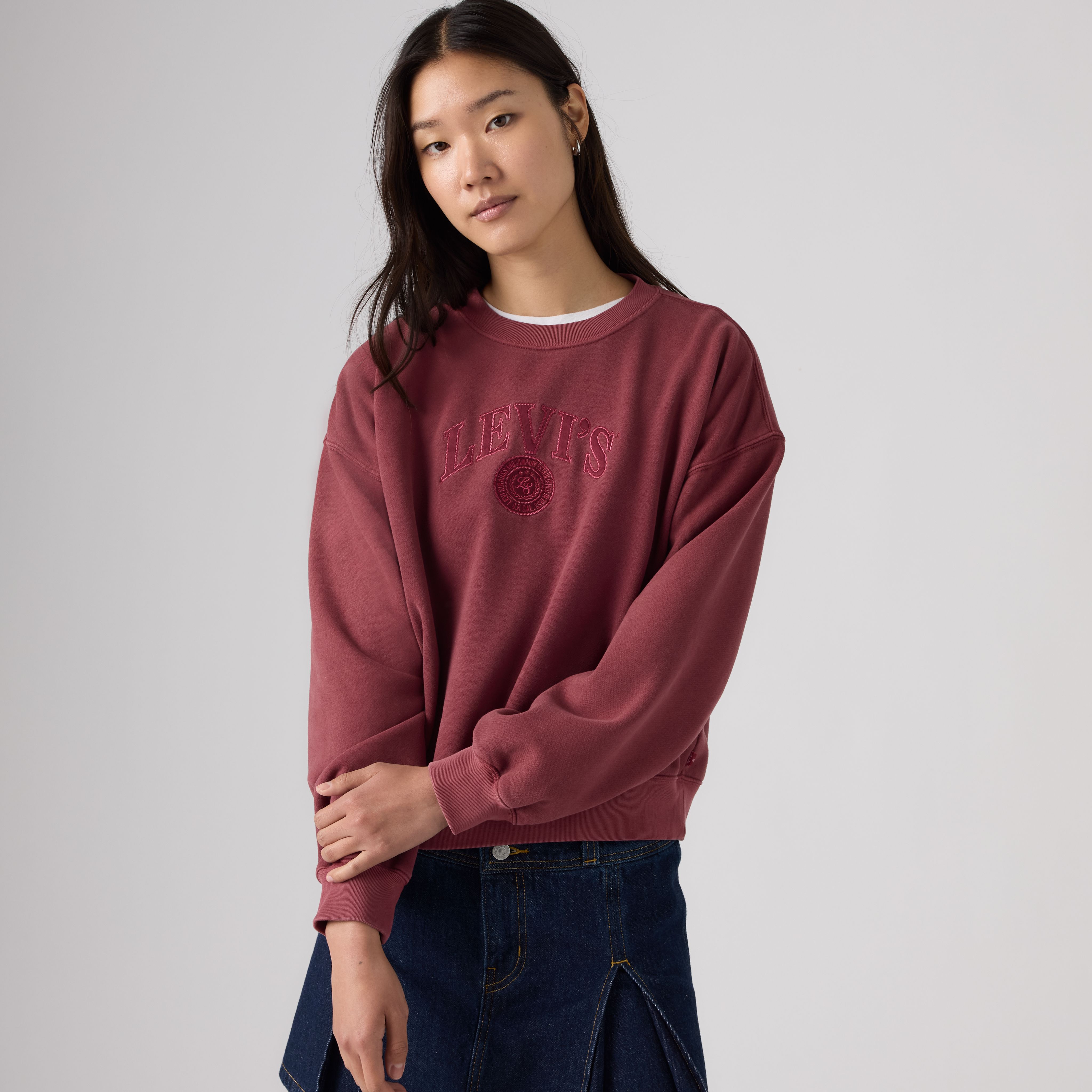 Graphic Vintage Boxy Sweatshirt 1