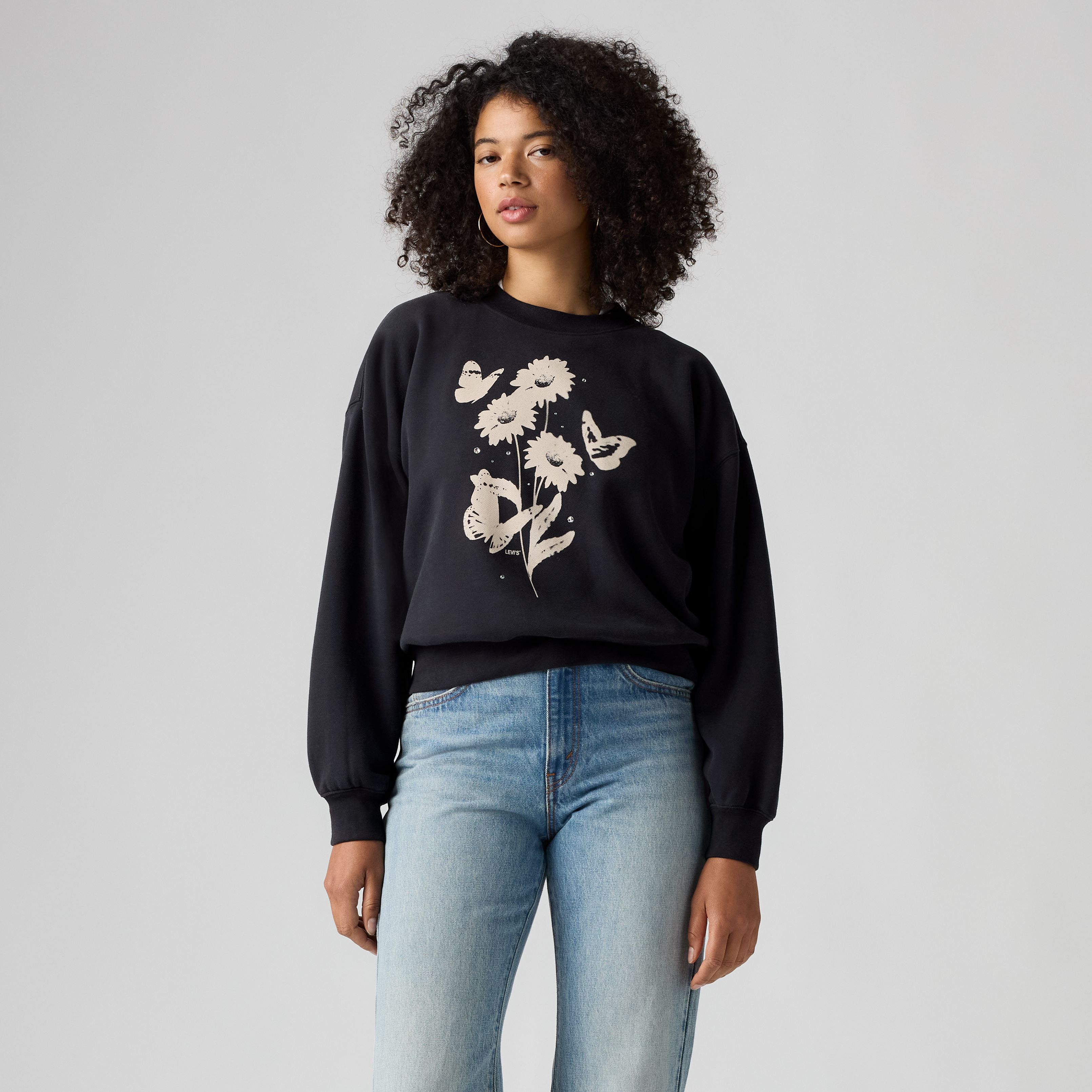 Graphic Vintage Boxy Sweatshirt 1