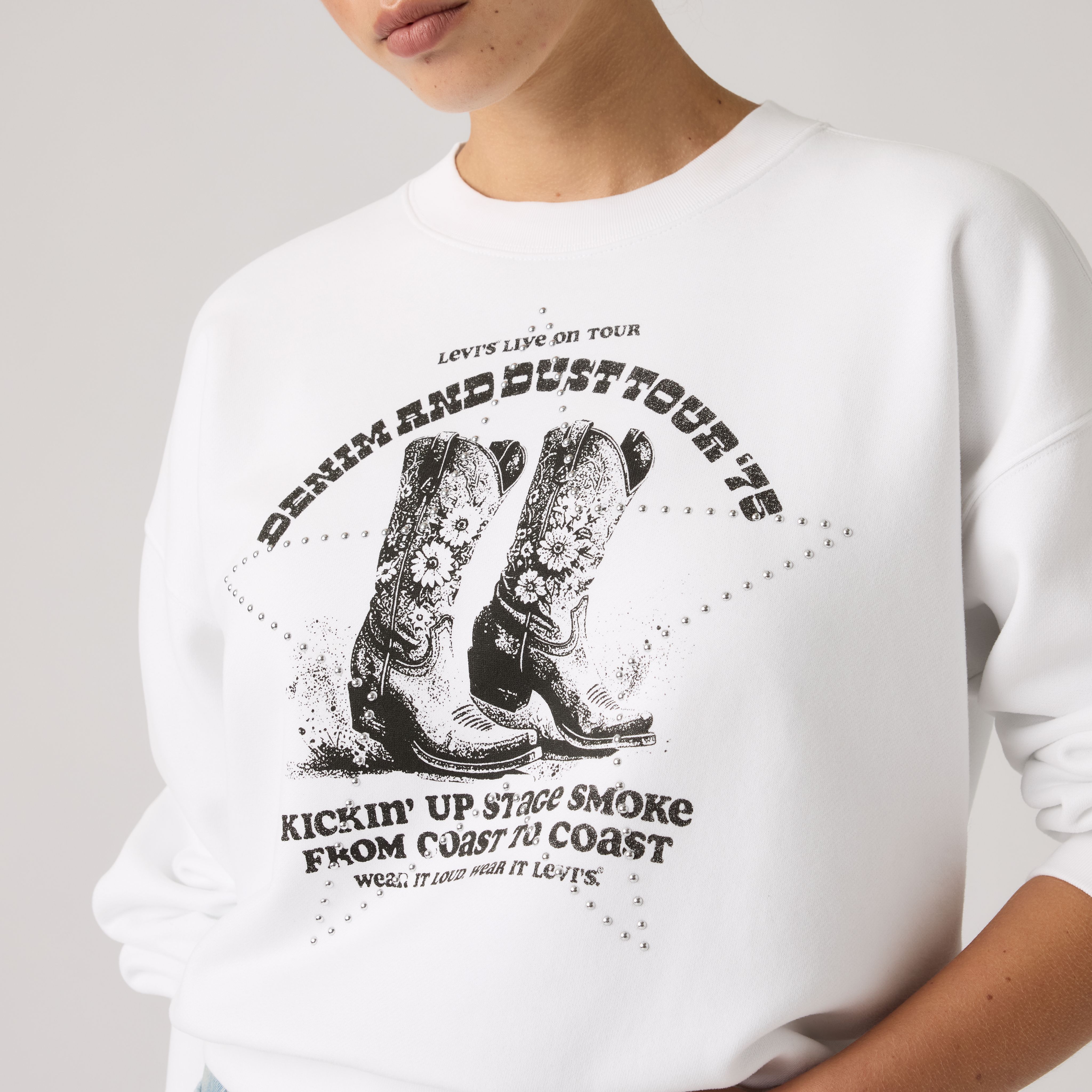 Graphic Vintage Boxy Sweatshirt 2