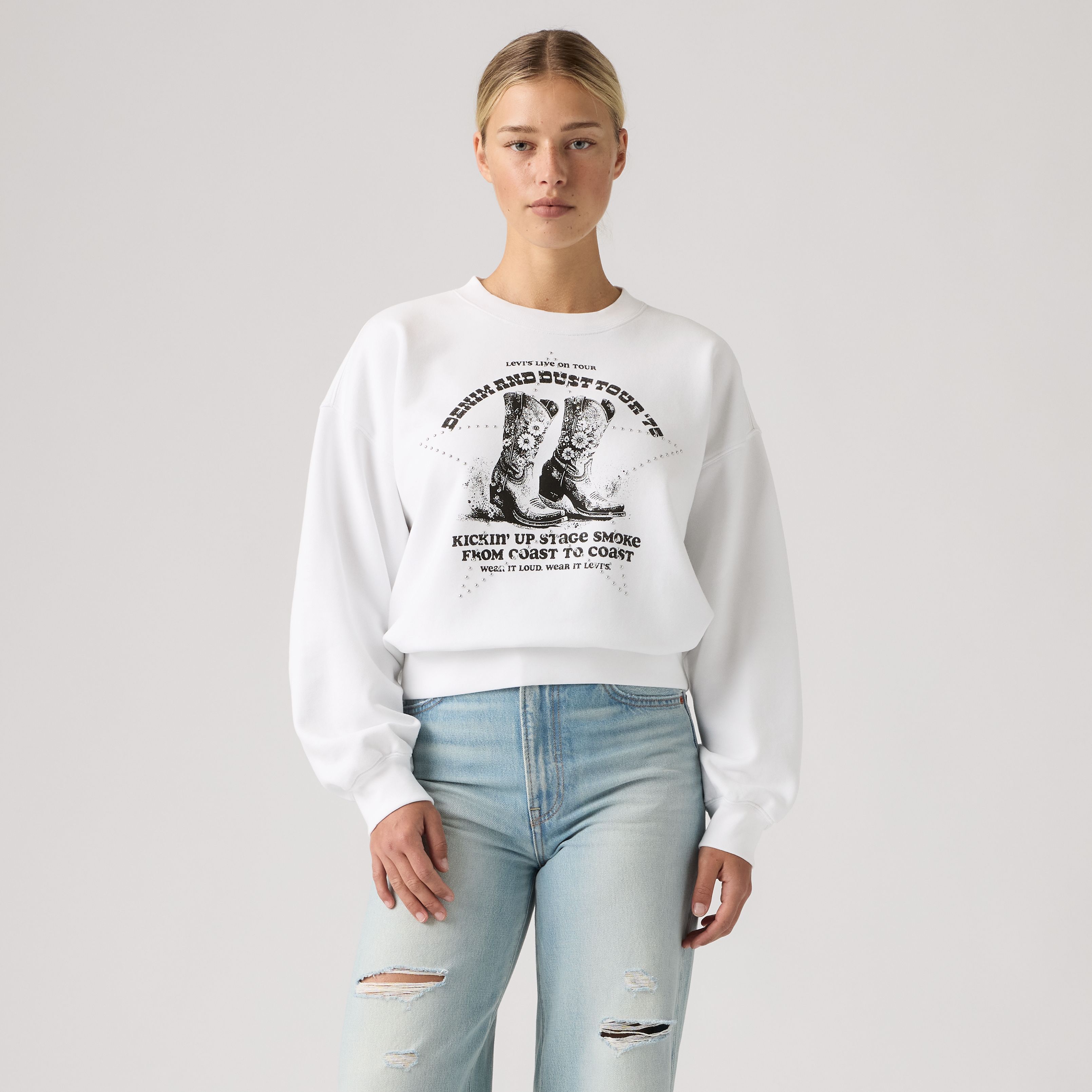 Graphic Vintage Boxy Sweatshirt 3